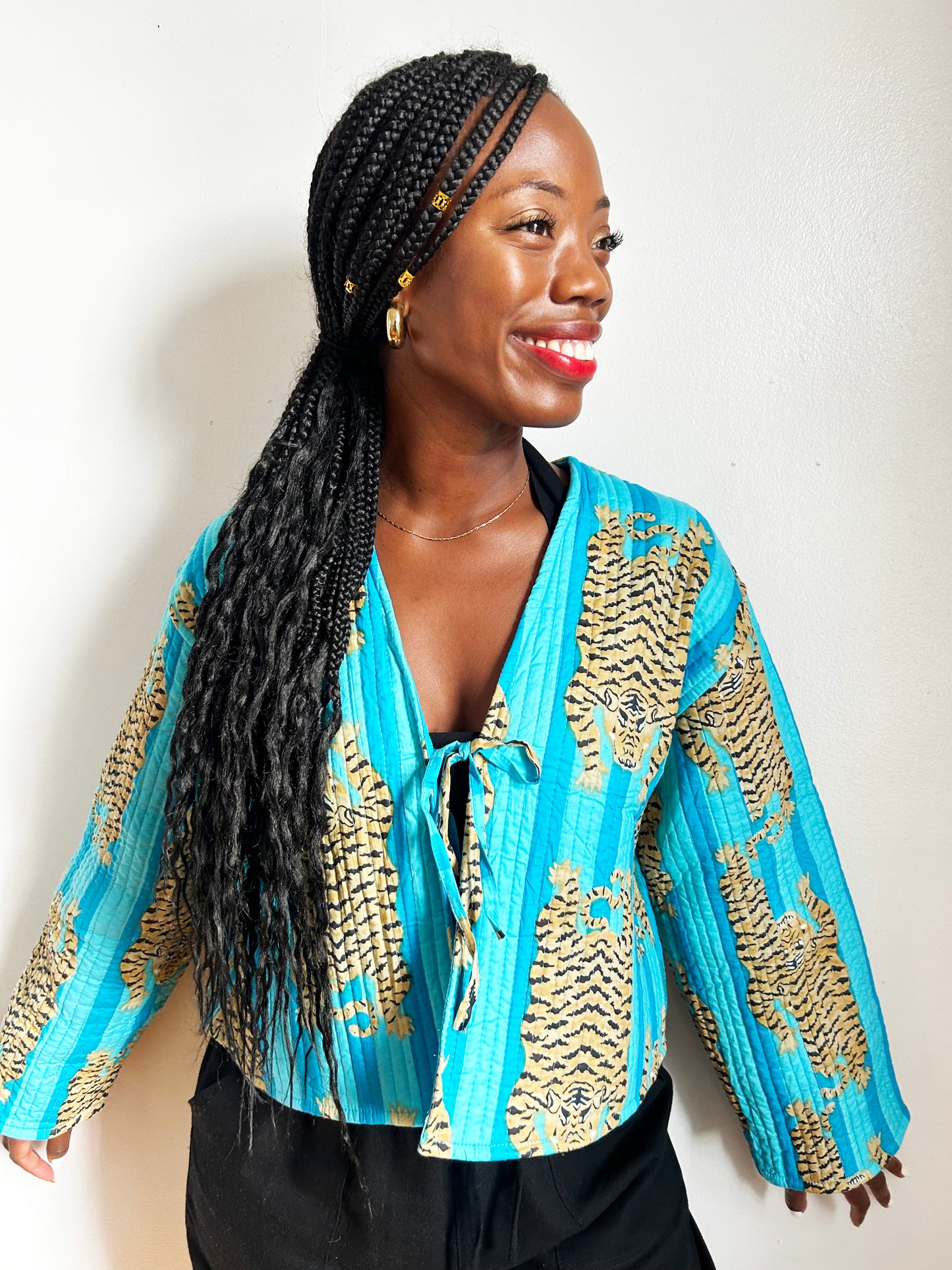 Clara Quilted Jacket Dark Pink