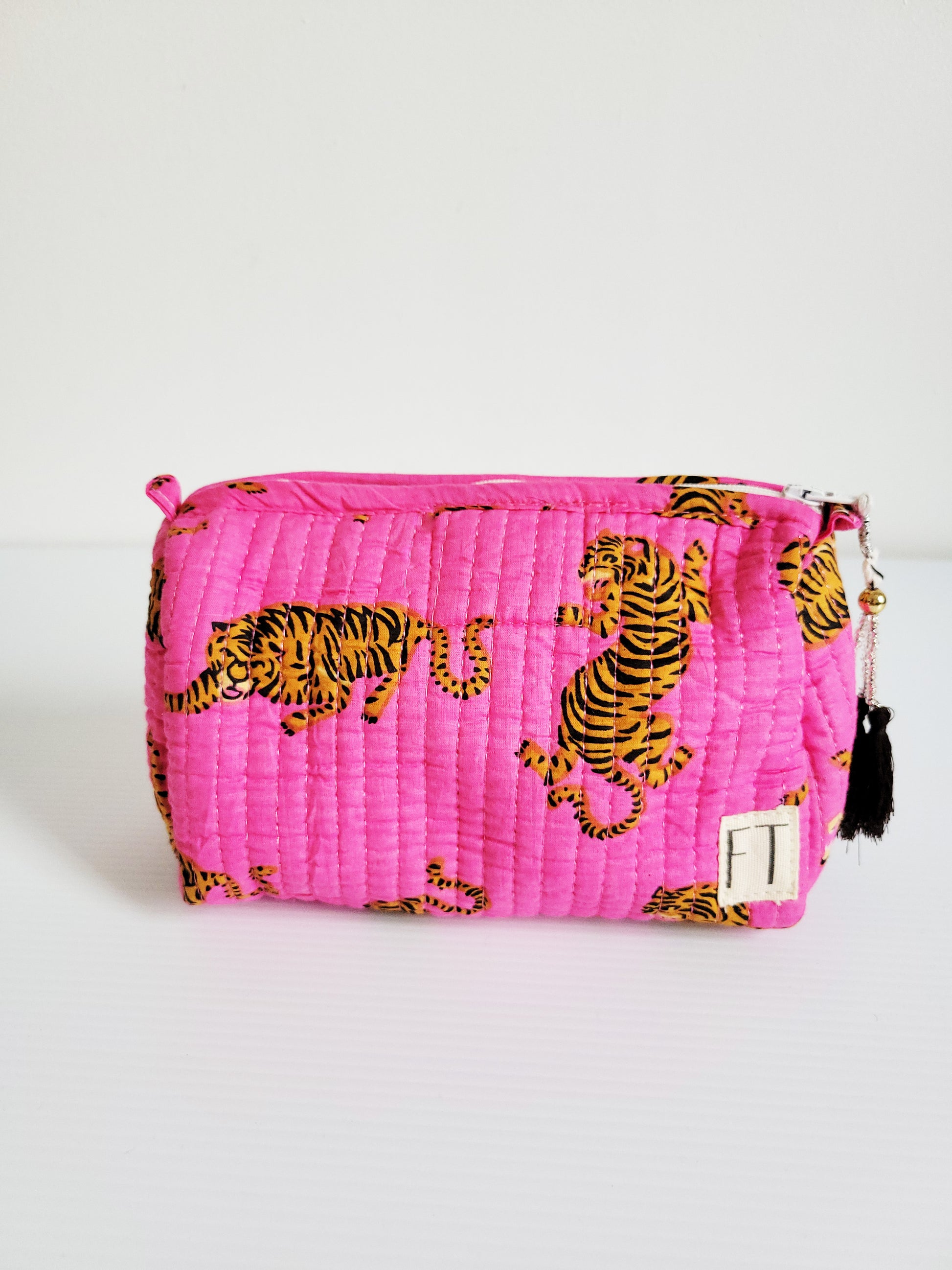 Quilted jacket vibrant fabric