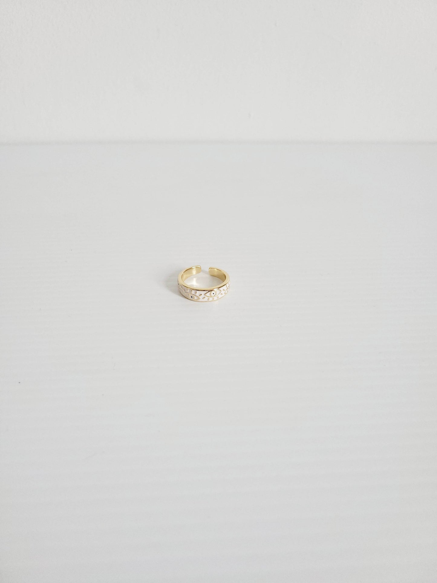 Evil Eye Gold Ring
