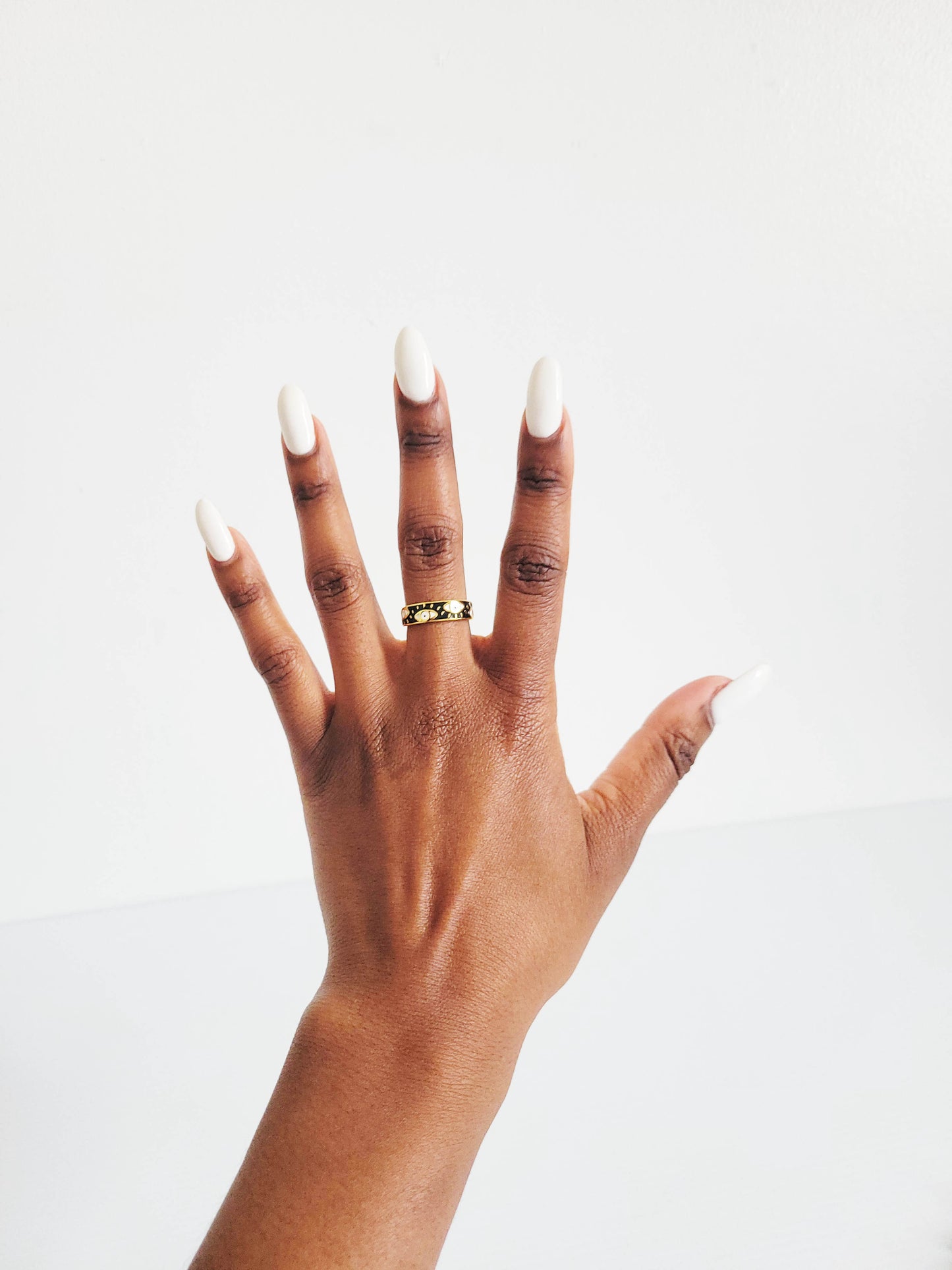 Evil Eye Gold Ring