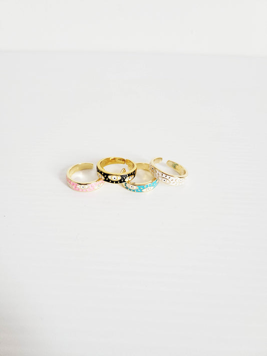 Evil Eye Gold Ring