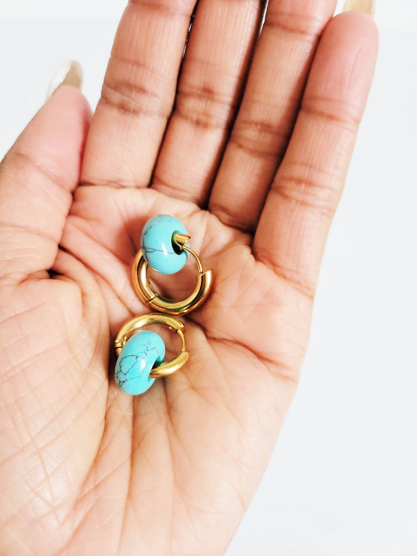 Ella Gold Gemstone Earrings