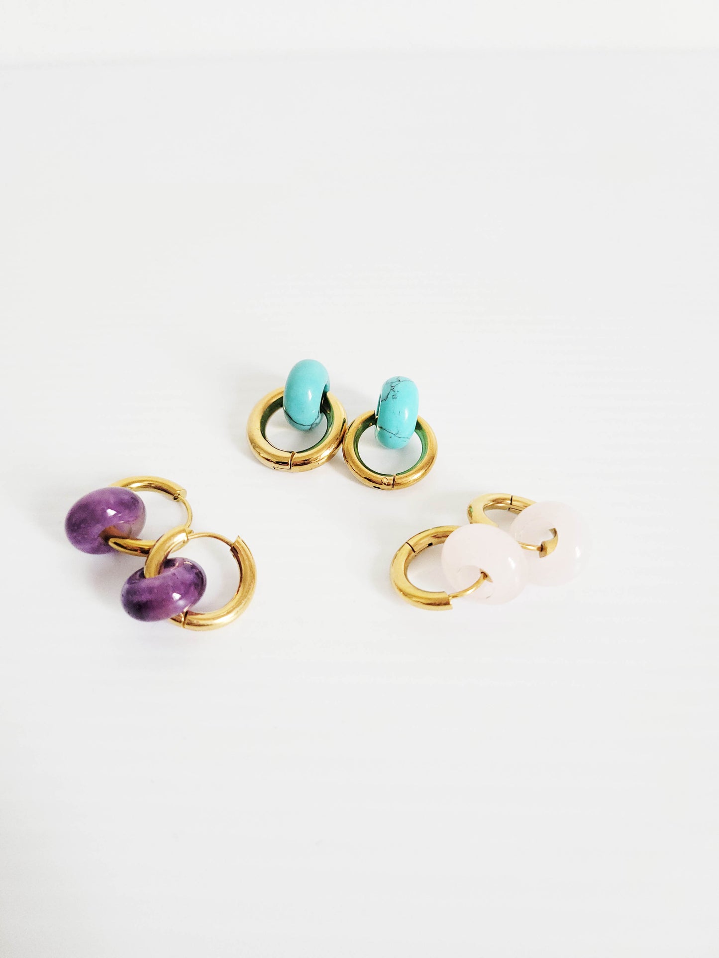 Ella Gold Gemstone Earrings