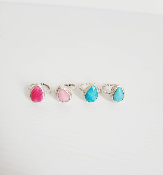 Brenda Silver Gemstone Ring