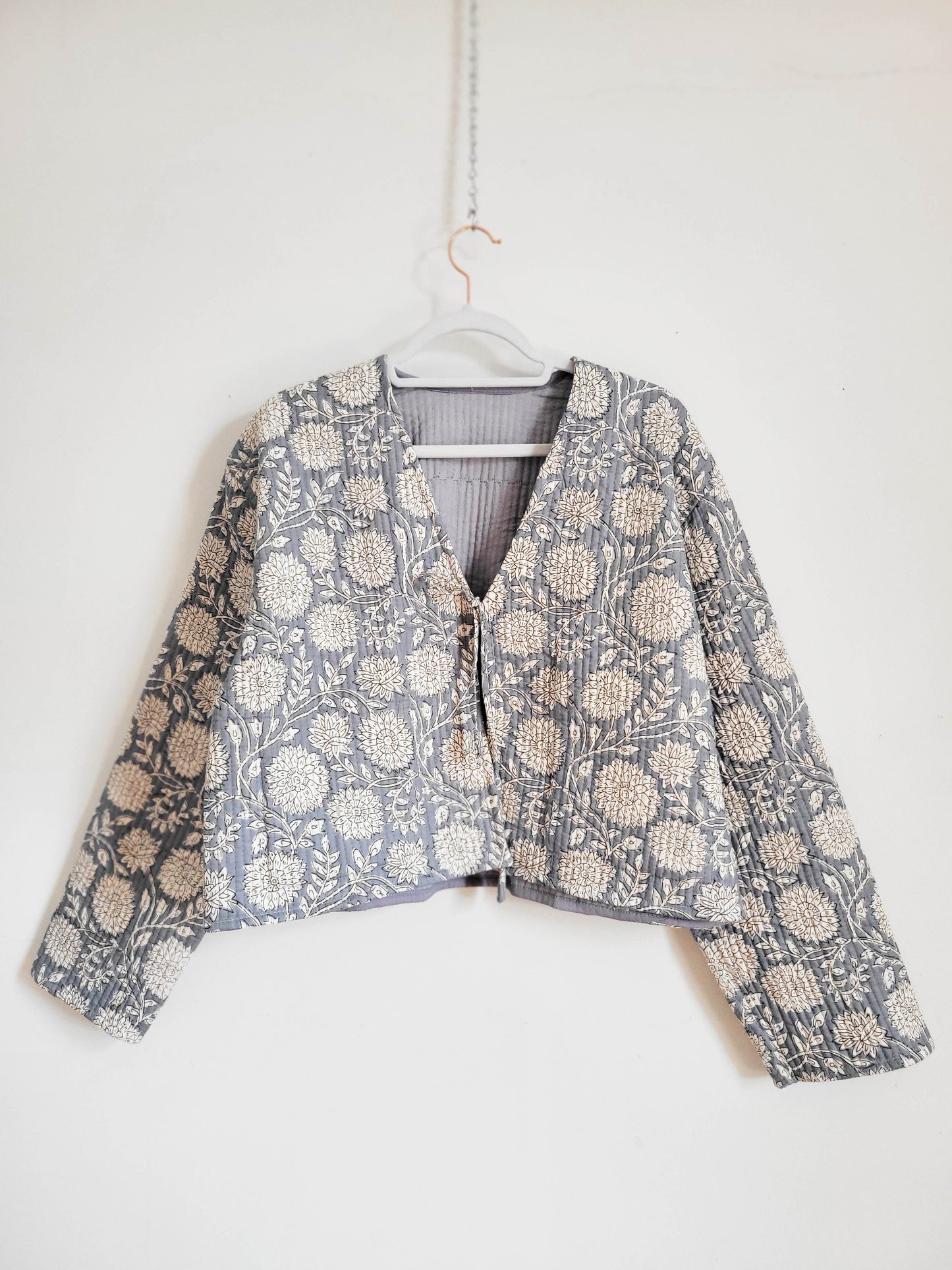 Clara Quilted Jacket Orange