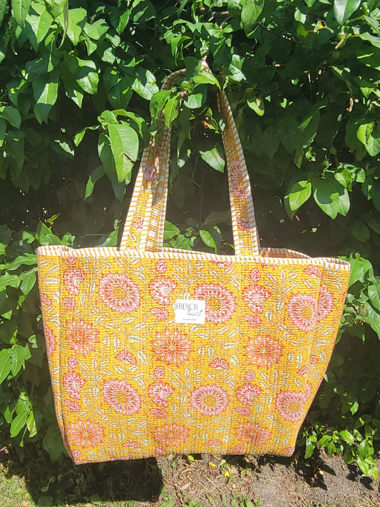 The Premium Gingham Bag Golden