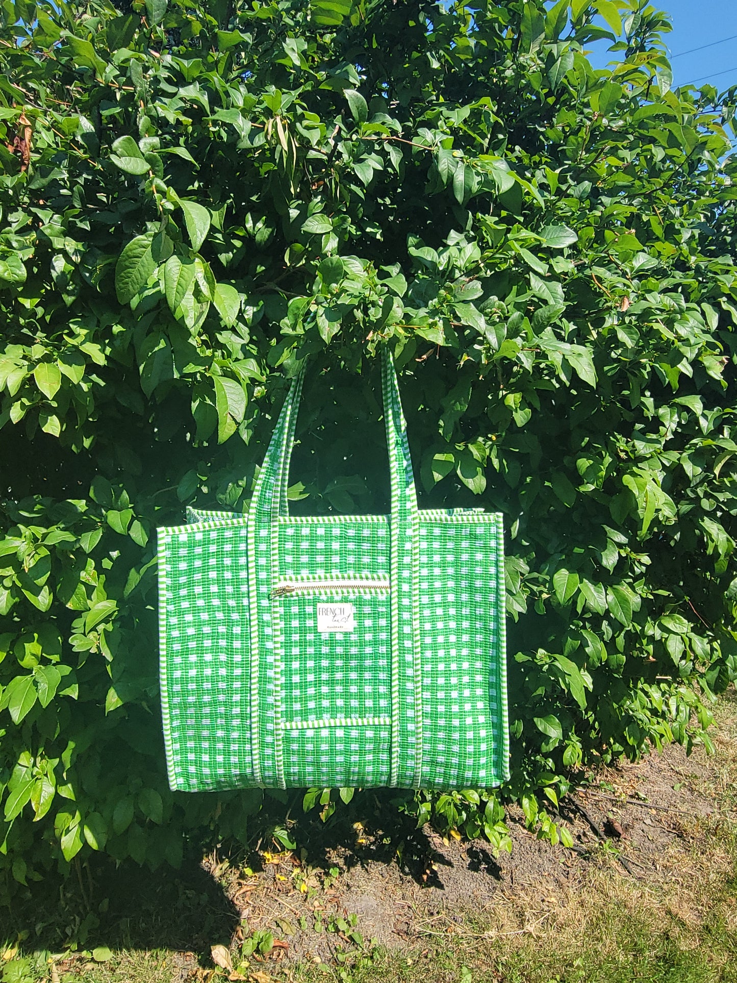 The Premium Gingham Bag Green