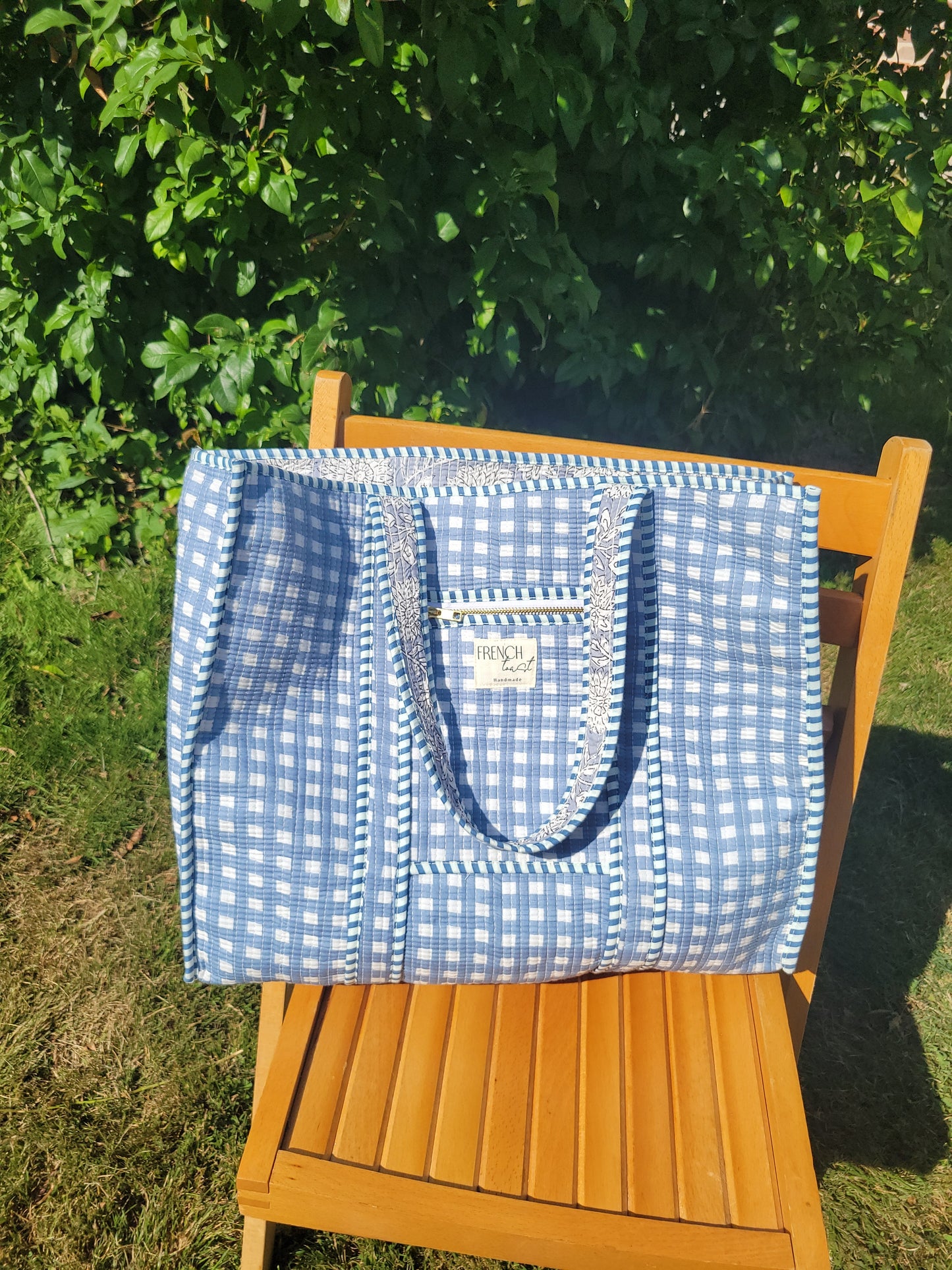 The Premium Gingham Bag Golden