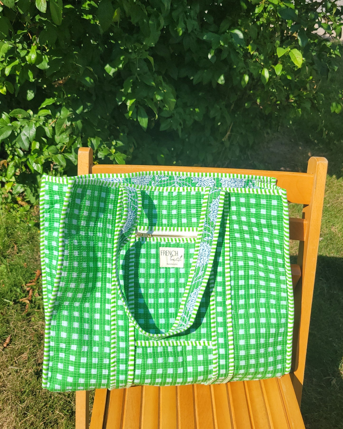 The Premium Gingham Bag Golden