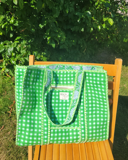 The Premium Gingham Bag Green