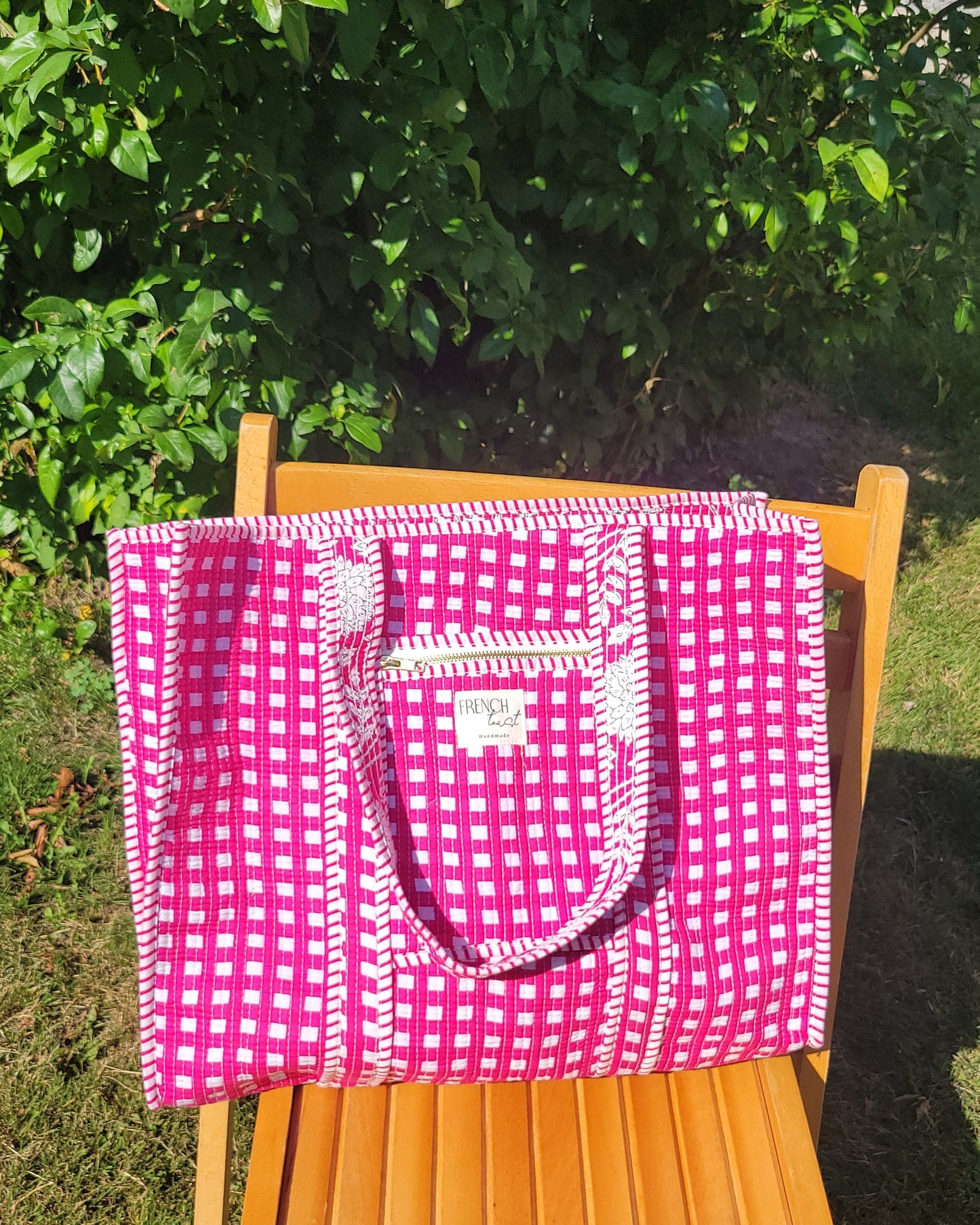 The Premium Gingham Bag Golden