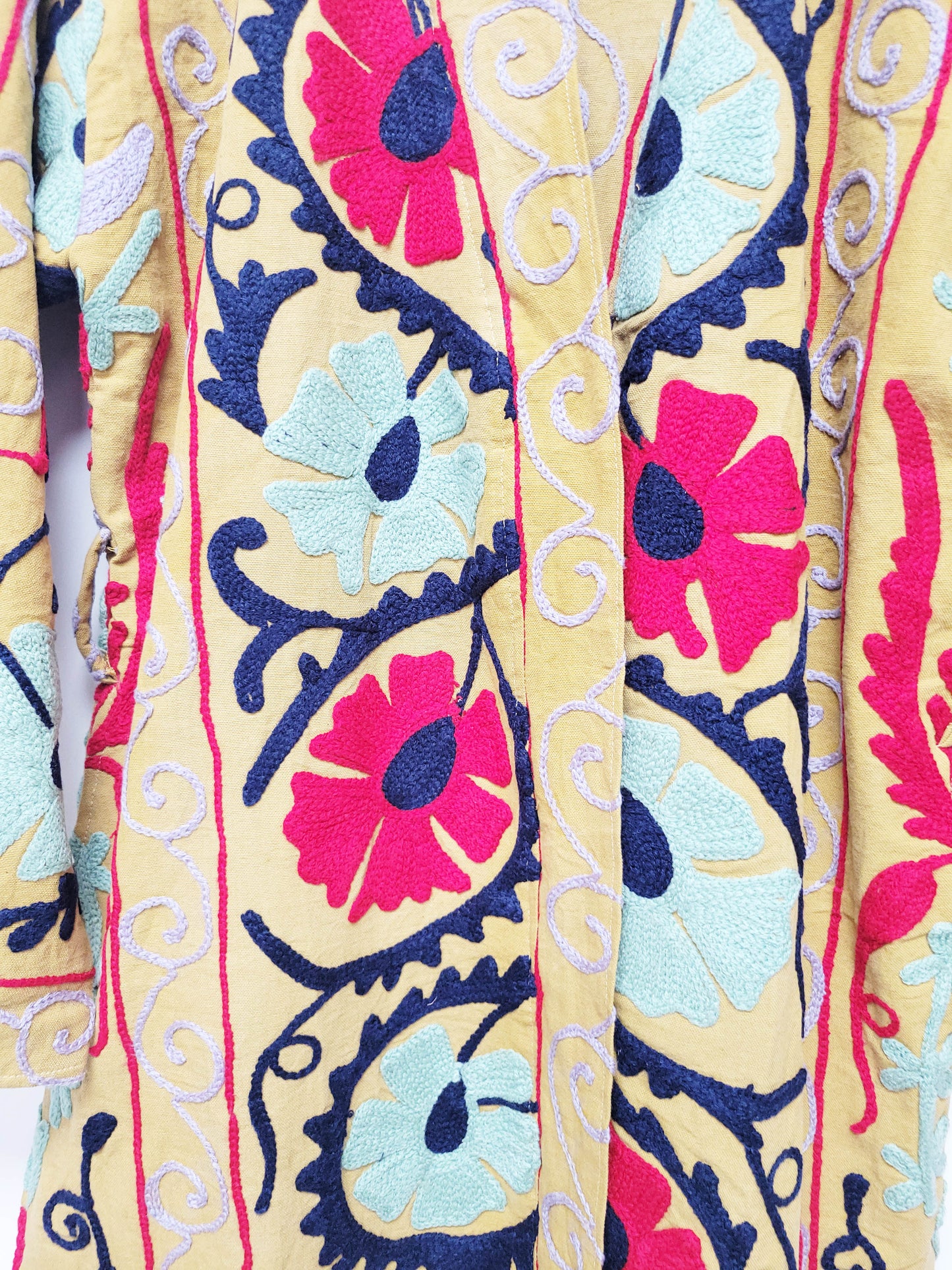 Isla Jacket Long Duster Style - Tan Brown Size M