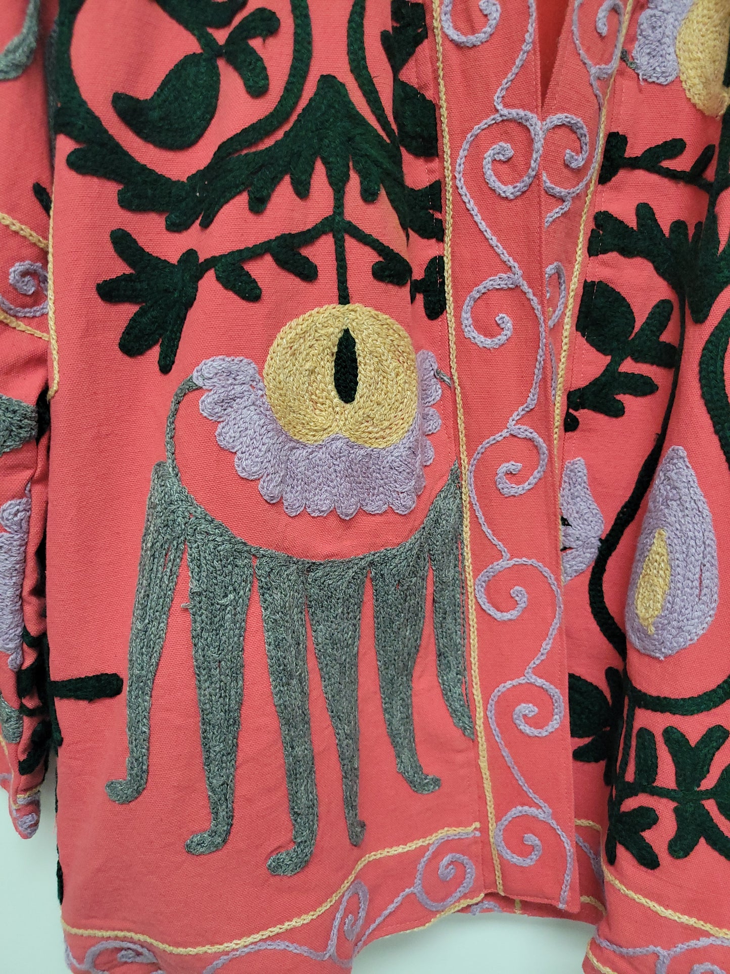 Isla Jacket Mid Length - Pink Gray Size M