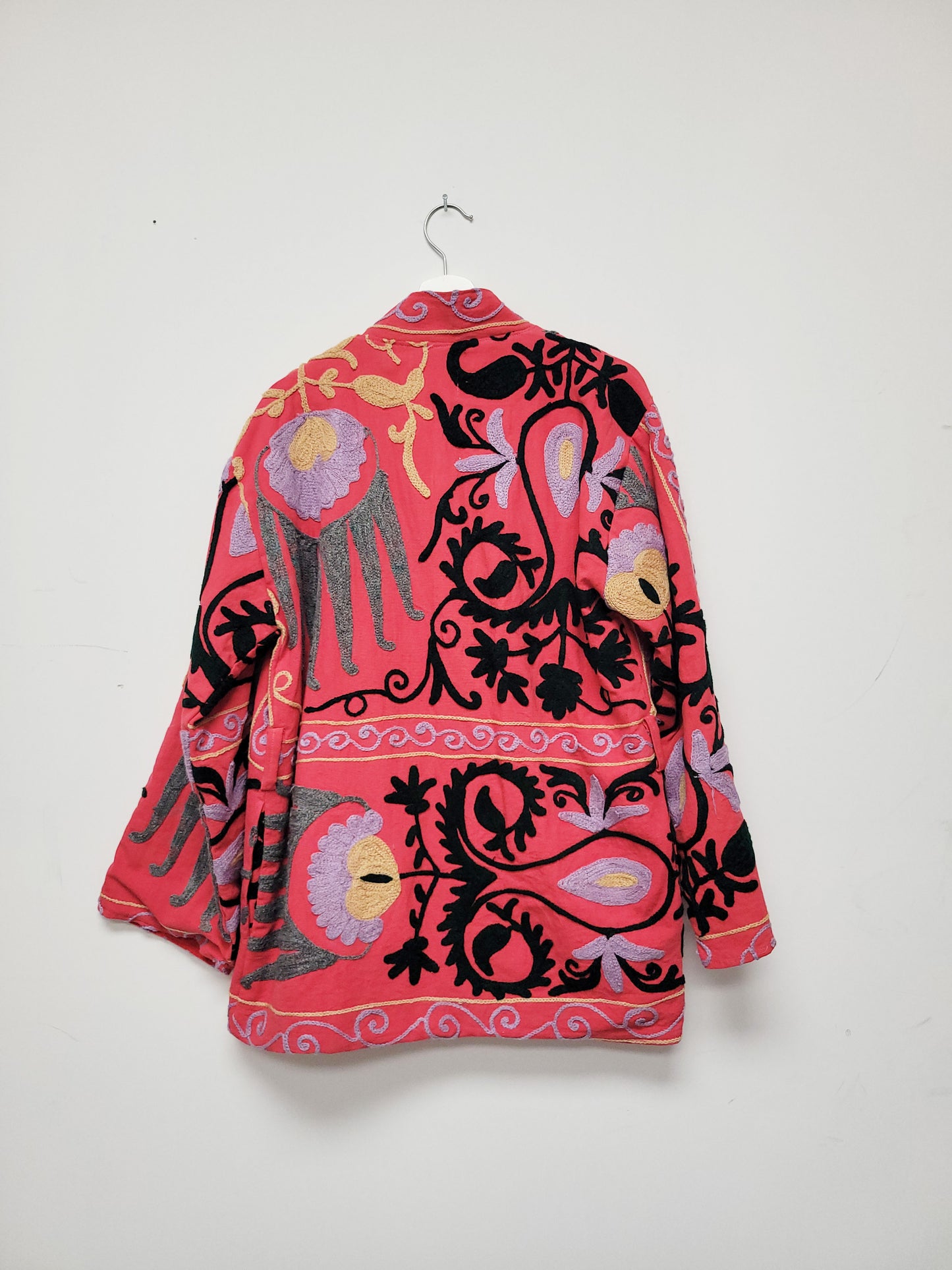 Isla Jacket Mid Length - Pink Gray Size M