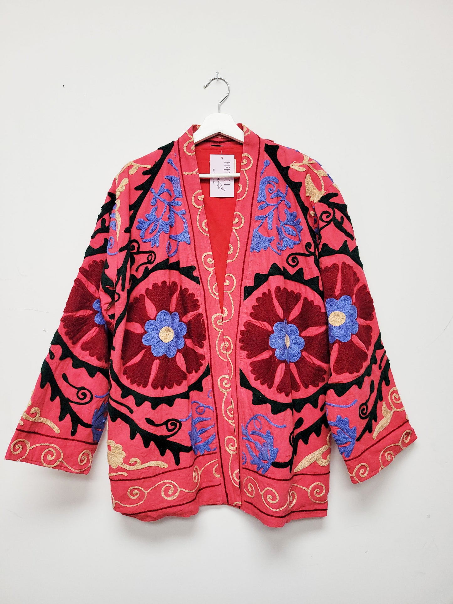 Isla Jacket Mid Length - Pink Blue Size M