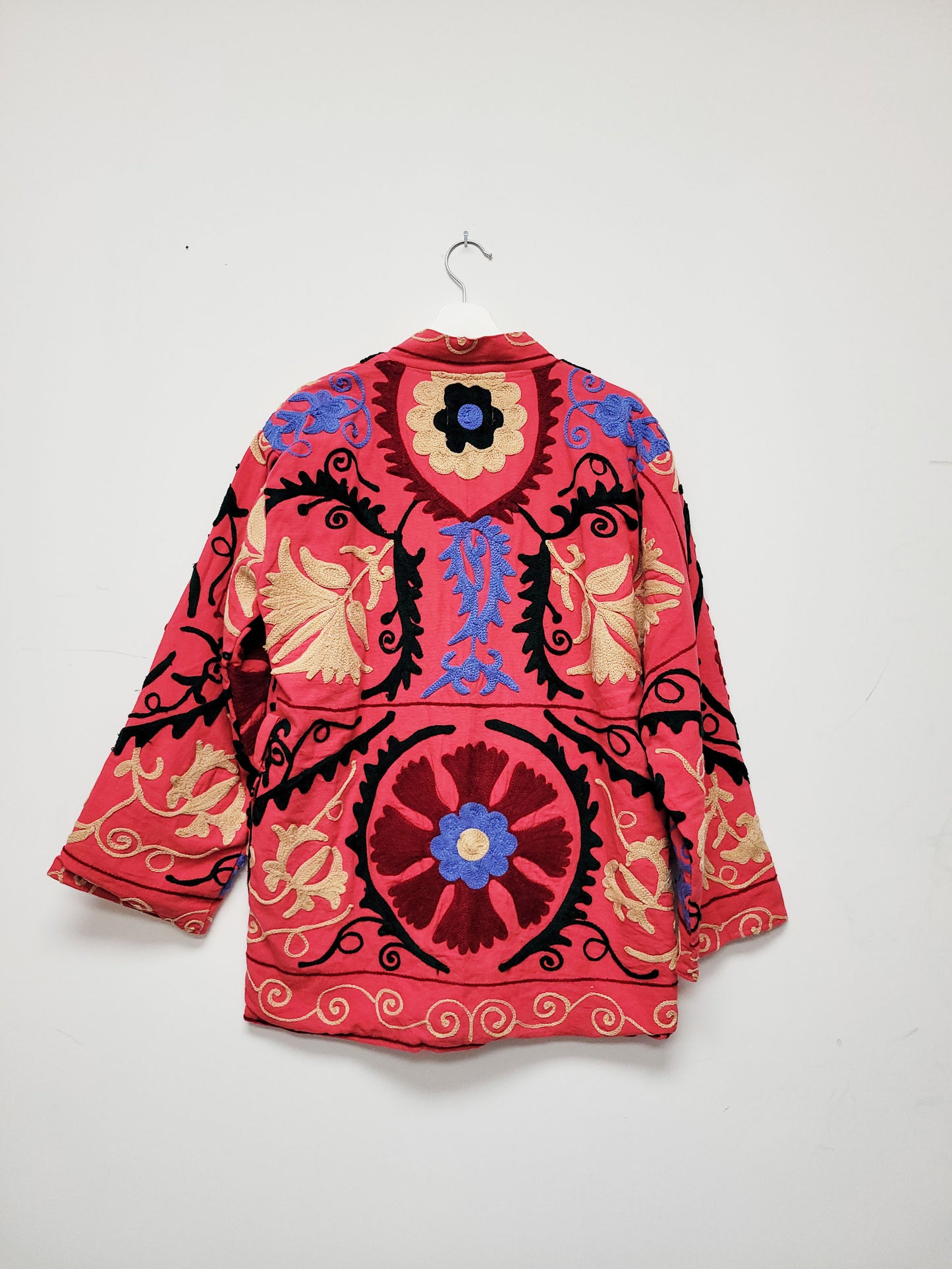 Isla Jacket Mid Length - Pink Blue Size M