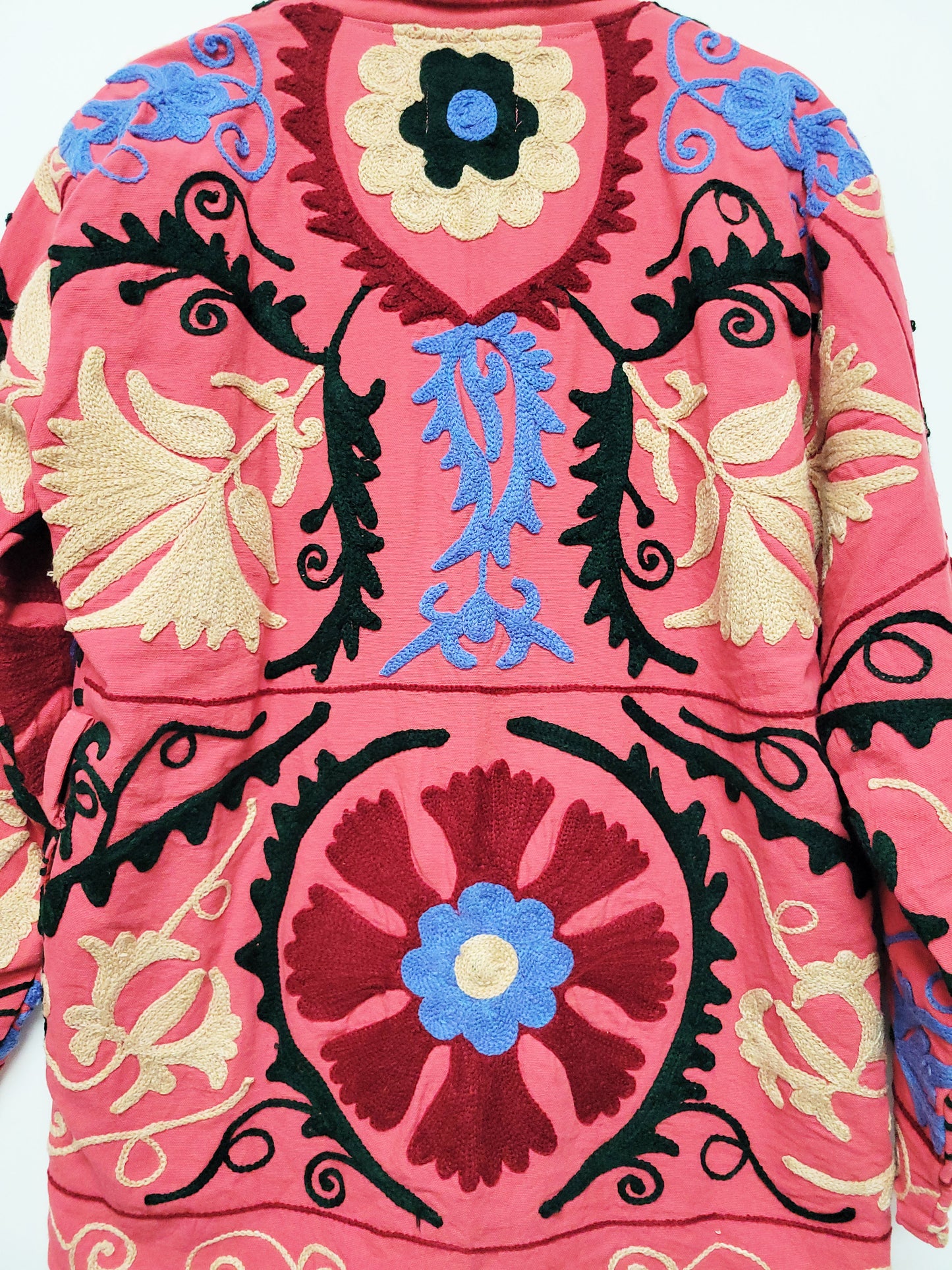 Isla Jacket Mid Length - Pink Blue Size M