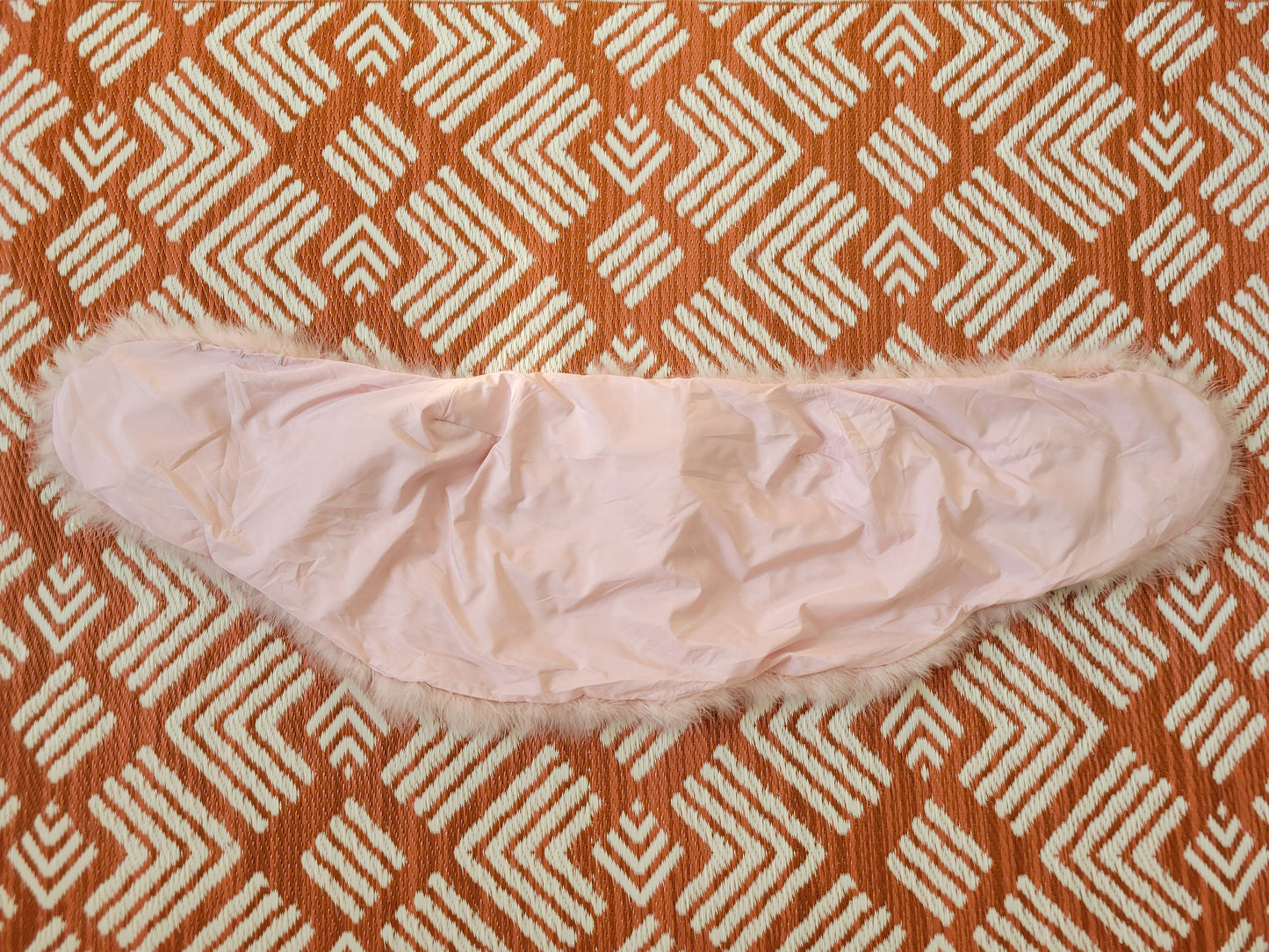 Blush Pink Vintage Style Feather Shawl