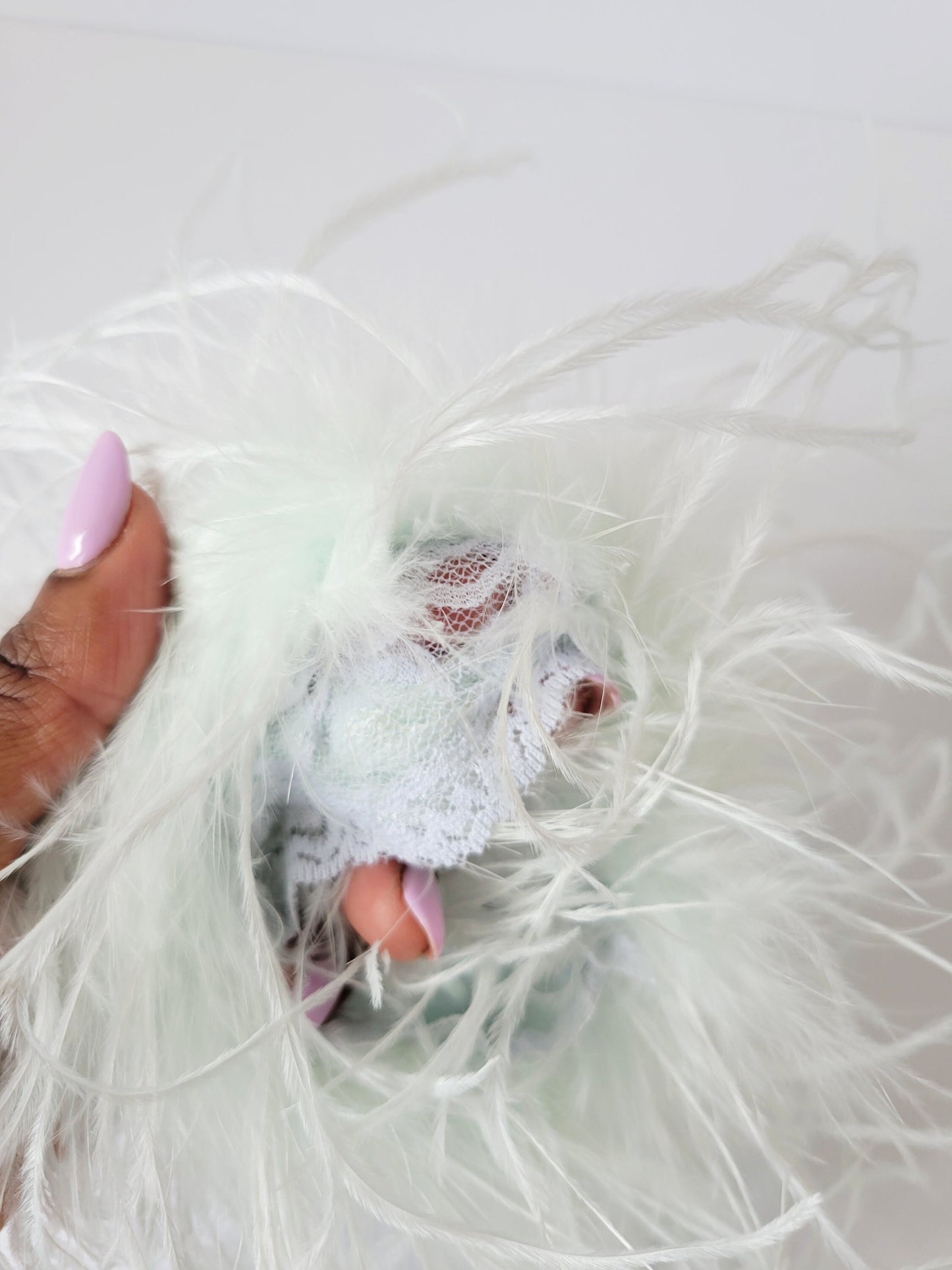 Light Green Feather Cuffs
