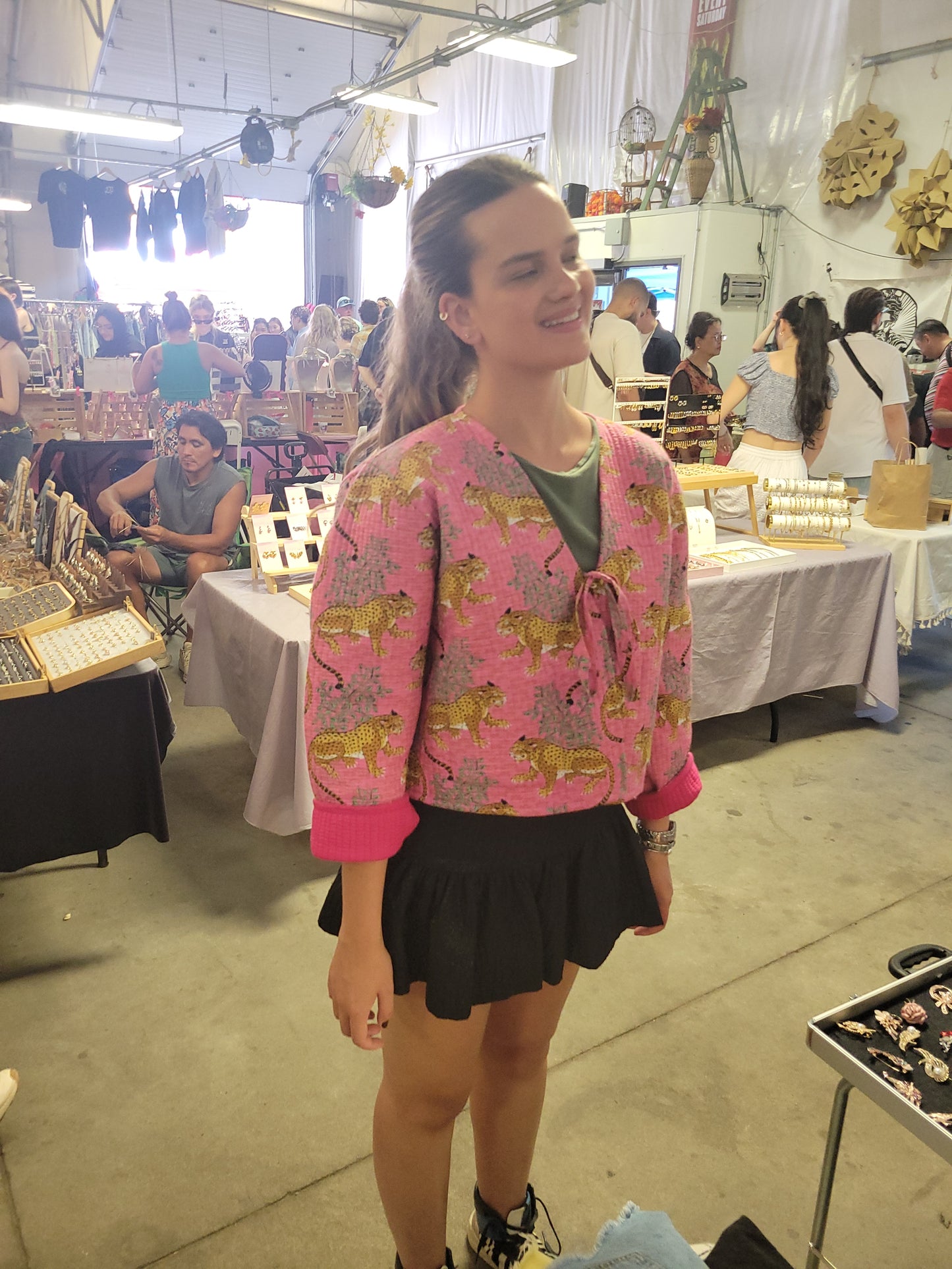 Clara Quilted Jacket Dark Pink