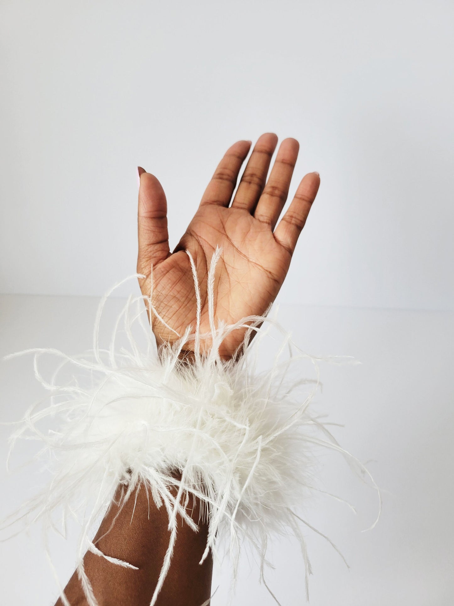 White Feather Cuffs