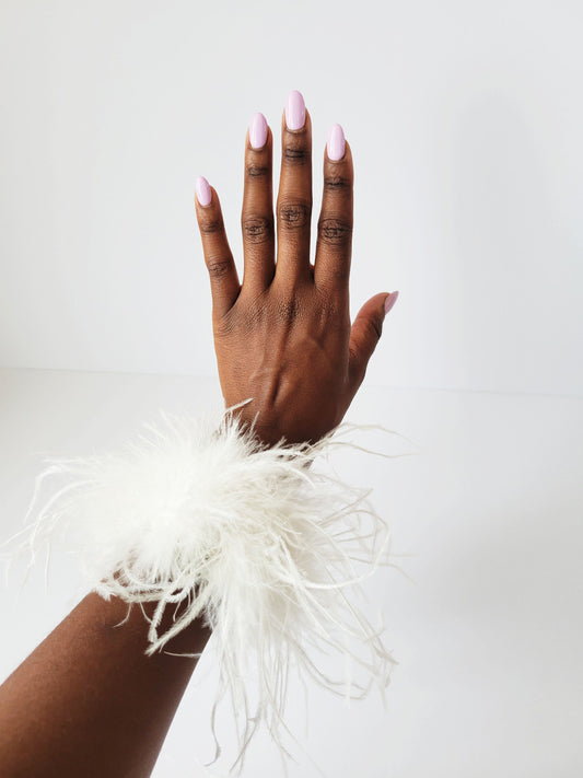 White Feather Cuffs