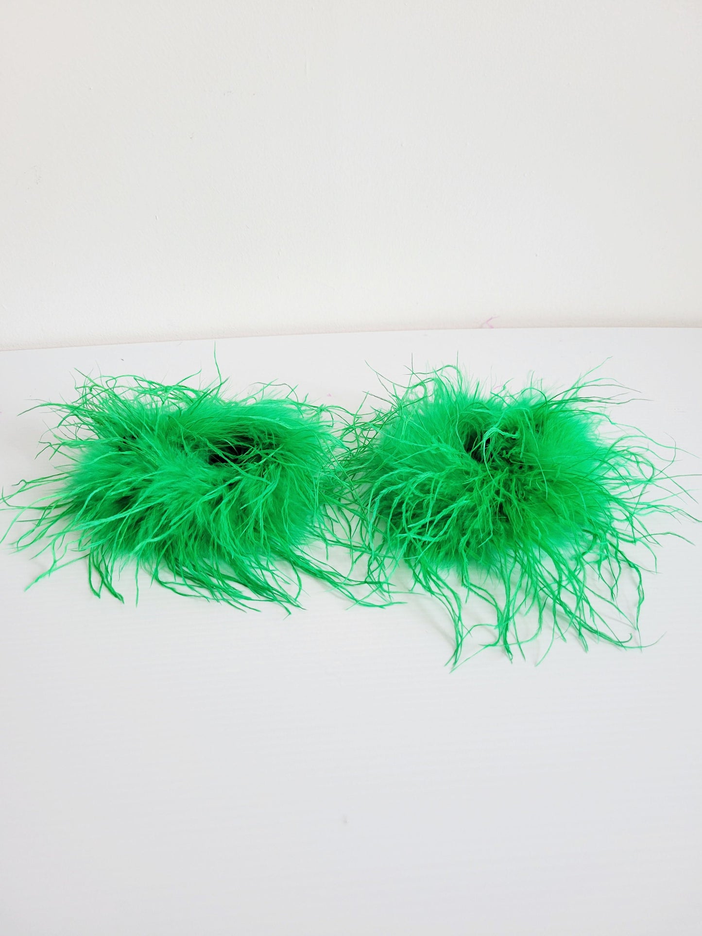 Green Feather Cuffs