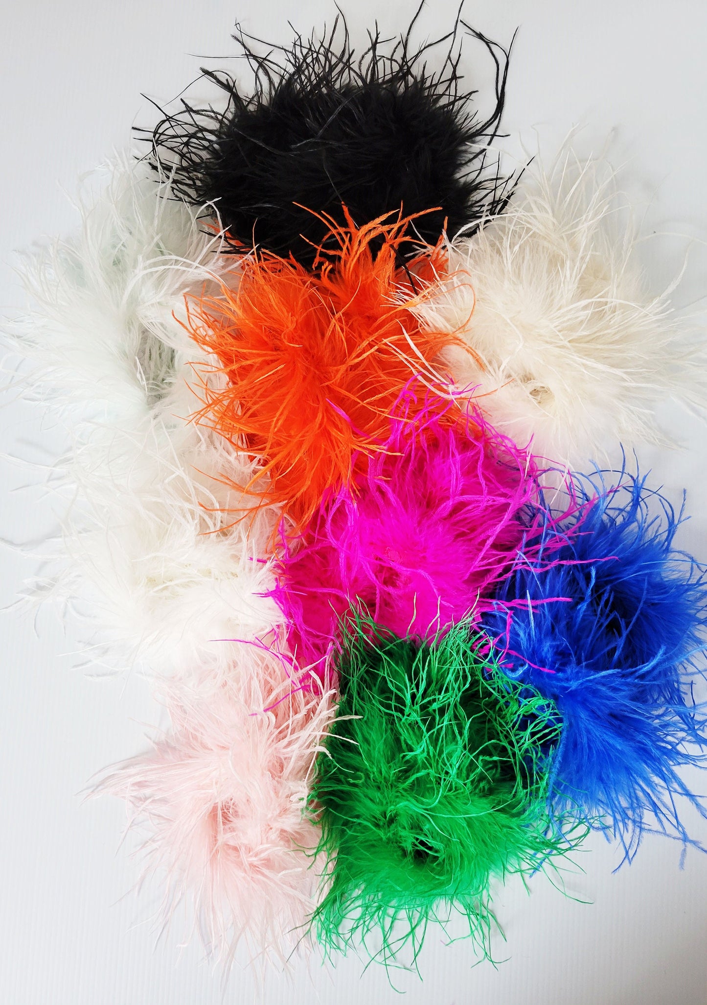 Orange Feather Cuffs