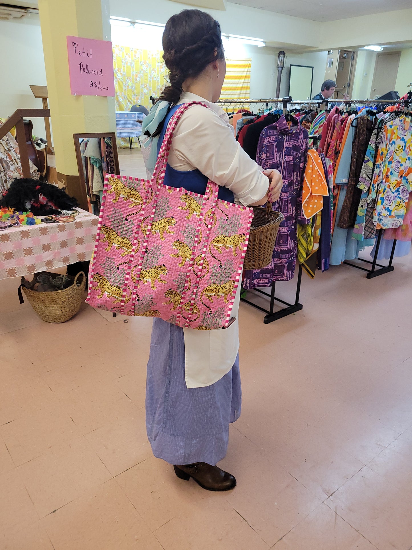 The Weekend Tote Dark Pink Leopard