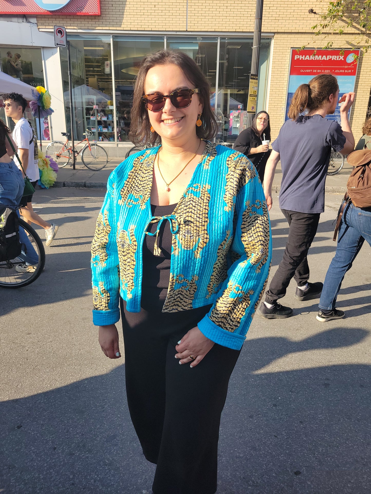 Clara Quilted Jacket Blue