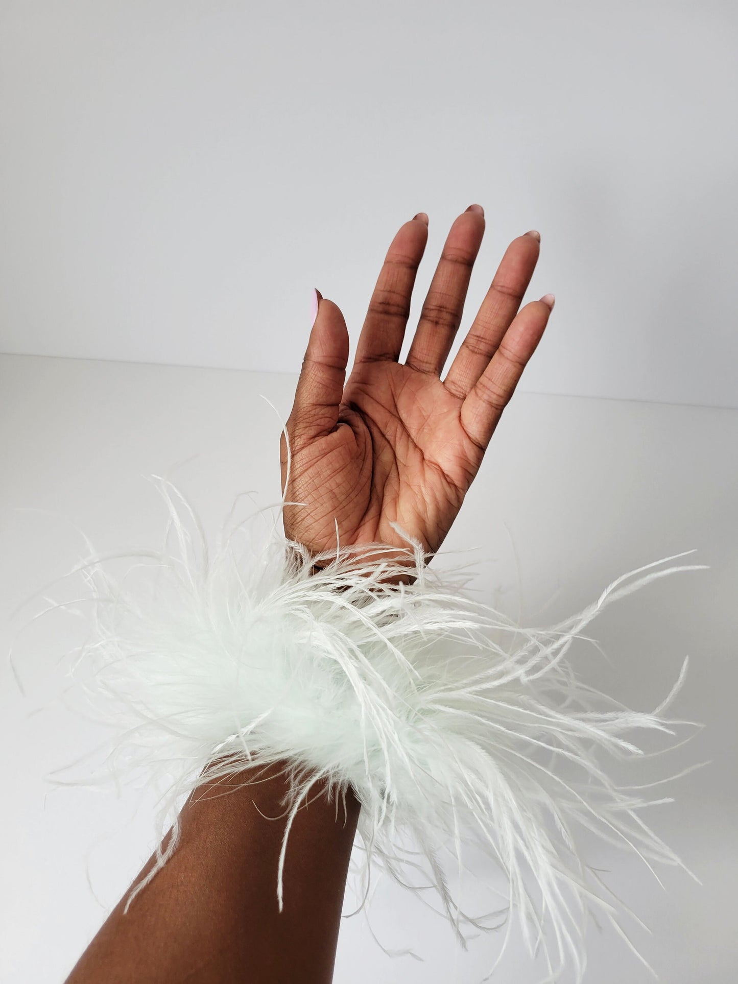 Light Green Feather Cuffs