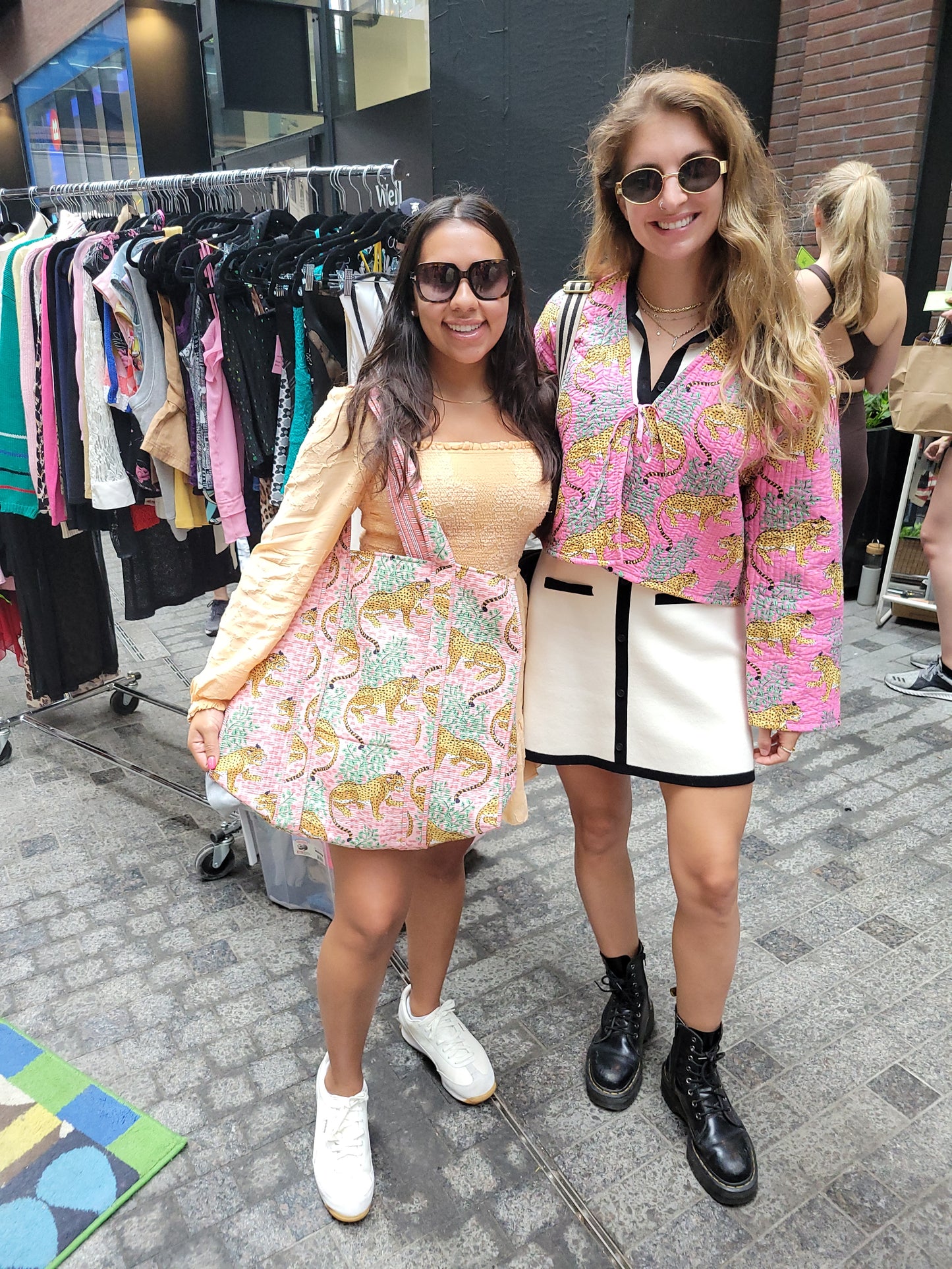 The Weekend Tote Brown Pink Leopard