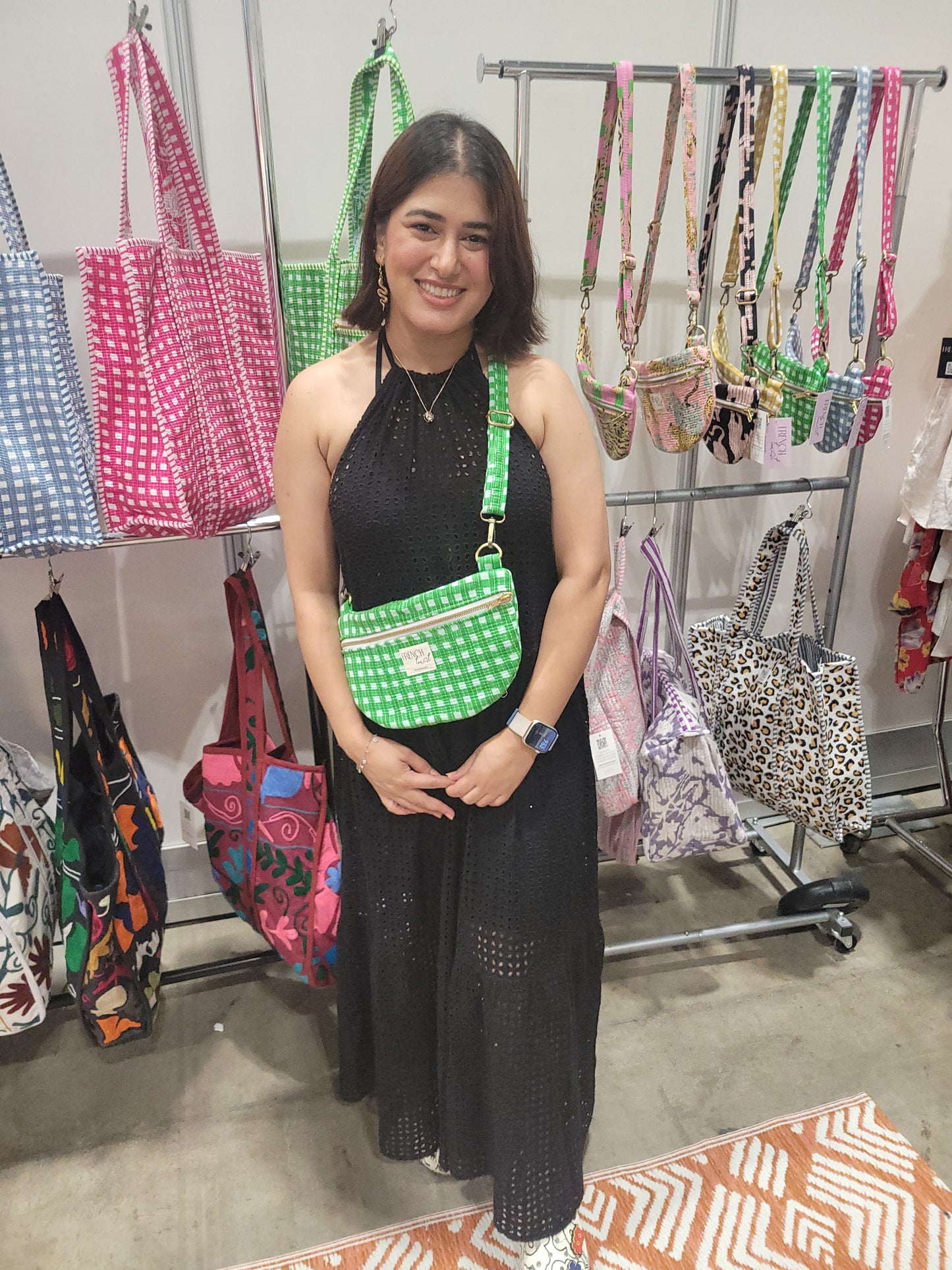 The Essential Sling Green Gingham