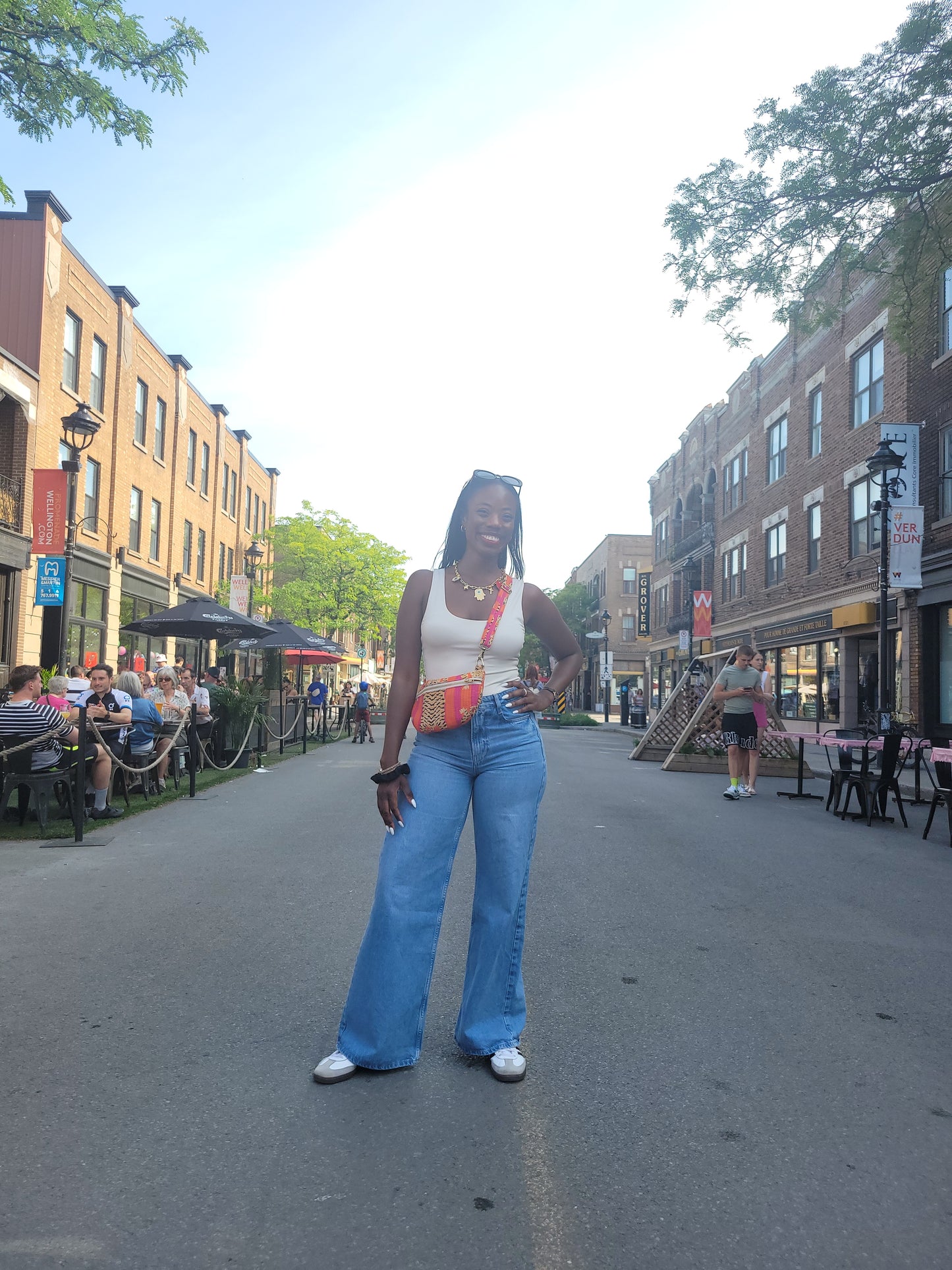 The Essential Sling Orange Pink Tiger