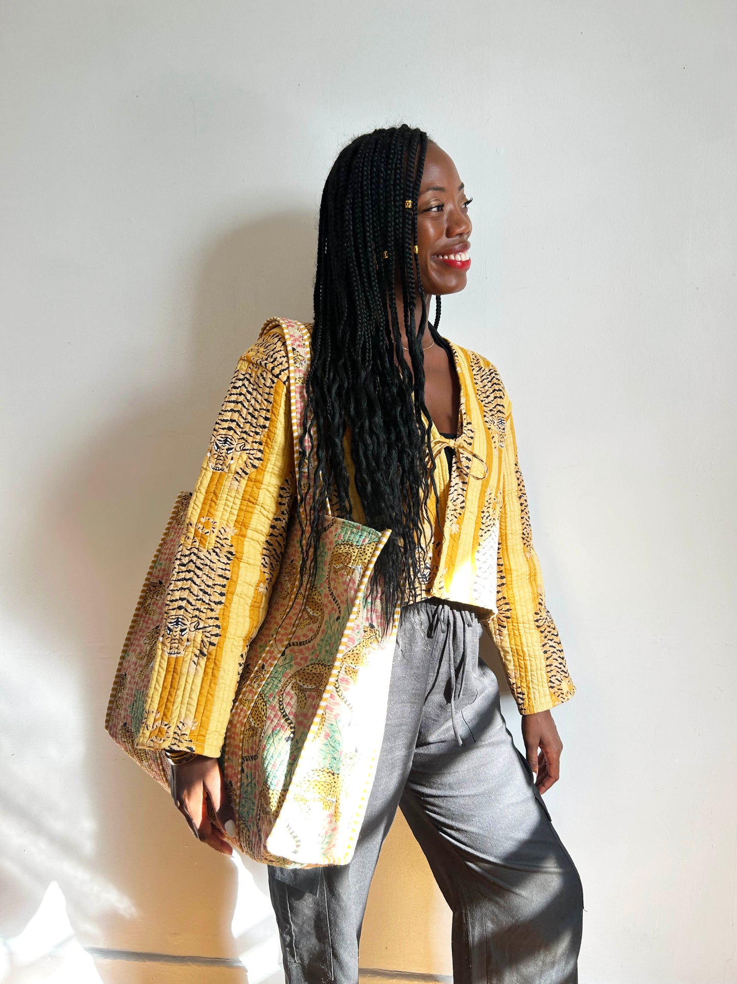 Clara Quilted Jacket Yellow