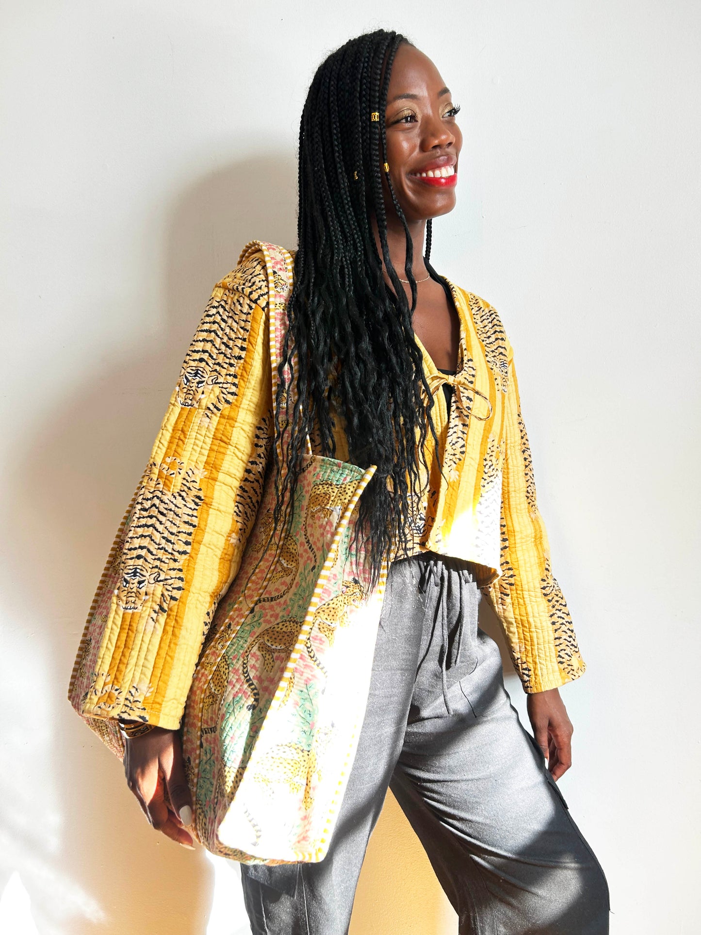 Clara Quilted Jacket Yellow