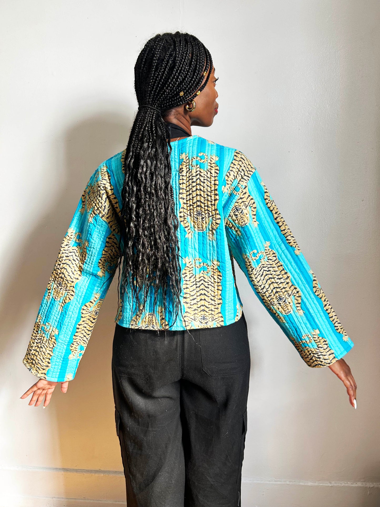 Clara Quilted Jacket Blue