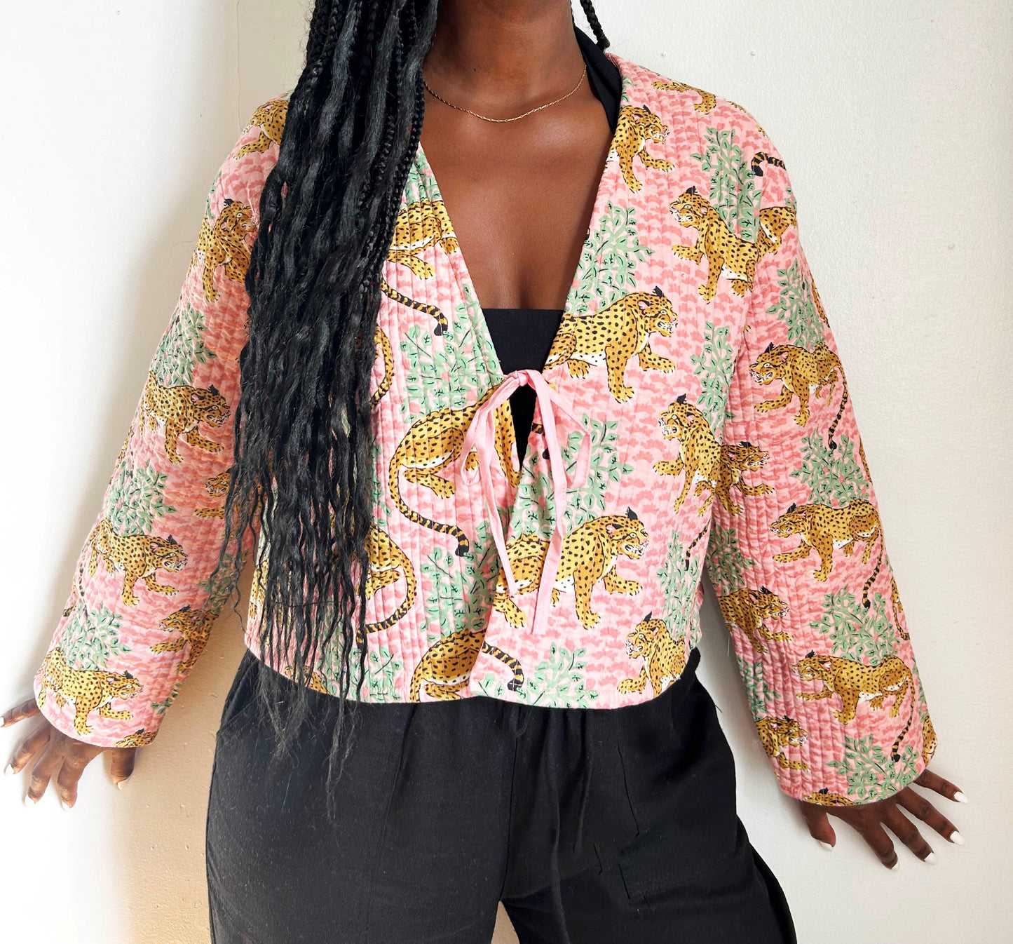 Clara Quilted Jacket Dark Pink