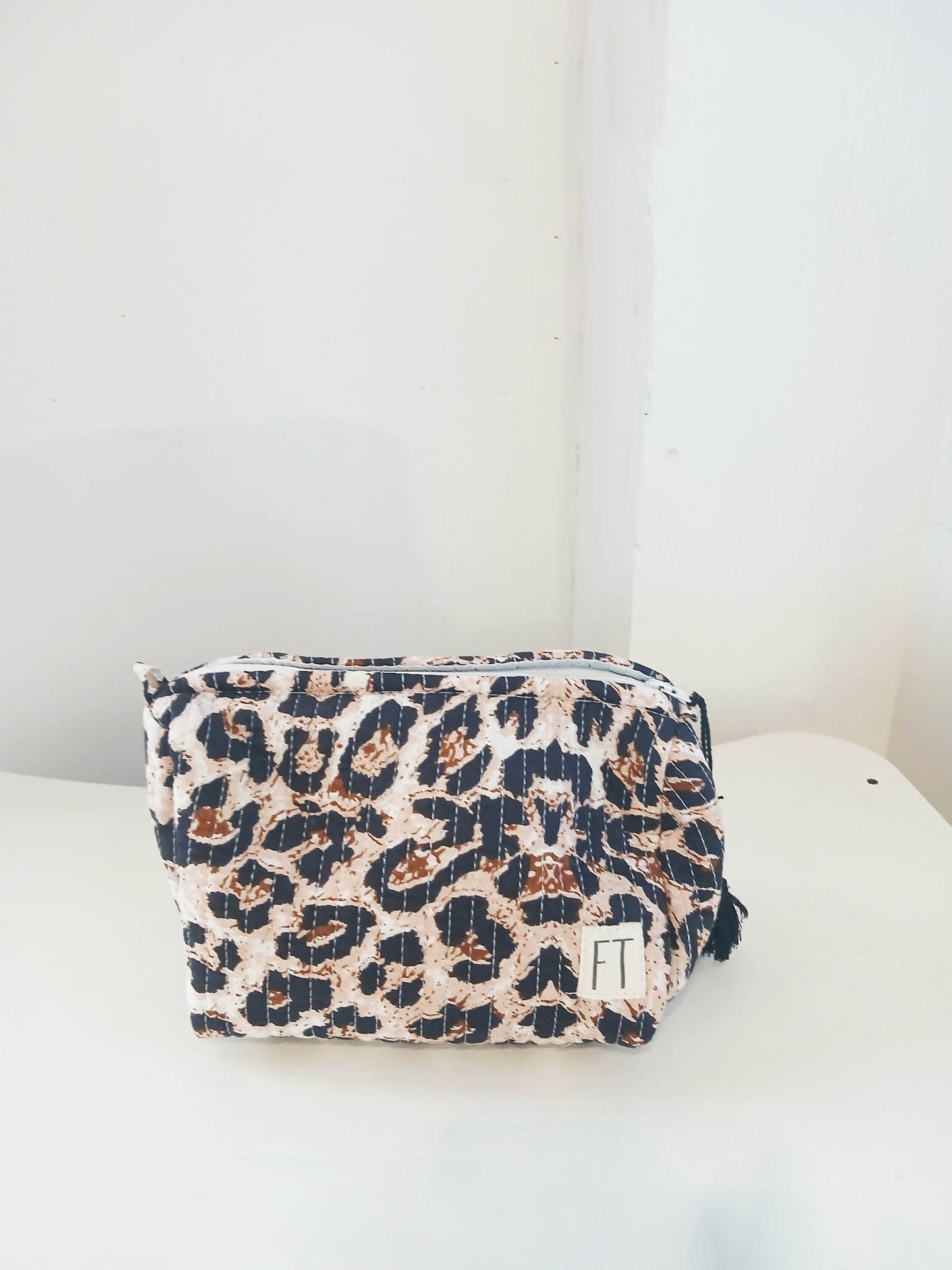 The Makeup Bag Blue Gingham