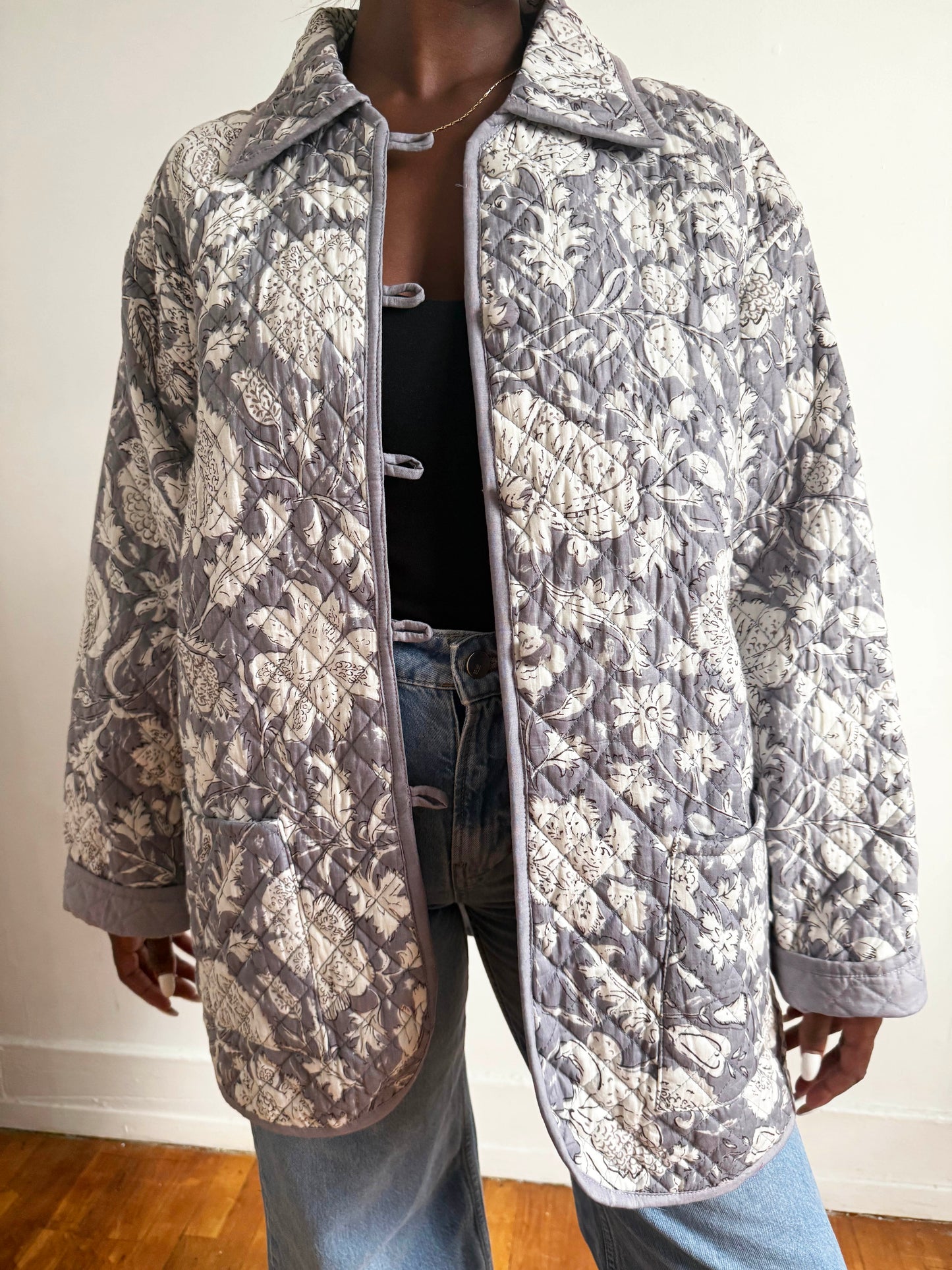 The Barn Jacket Smokey Blue Floral