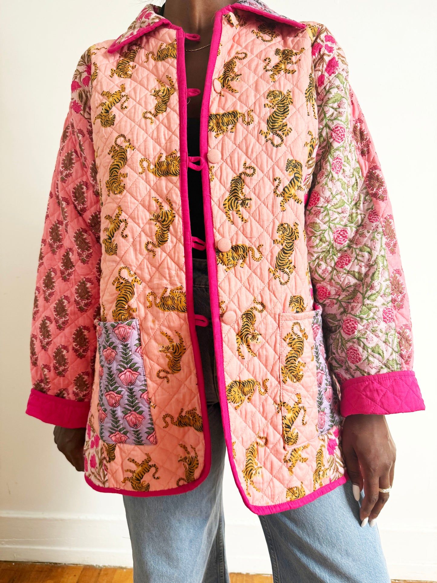 The Barn Jacket Smokey Blue Floral