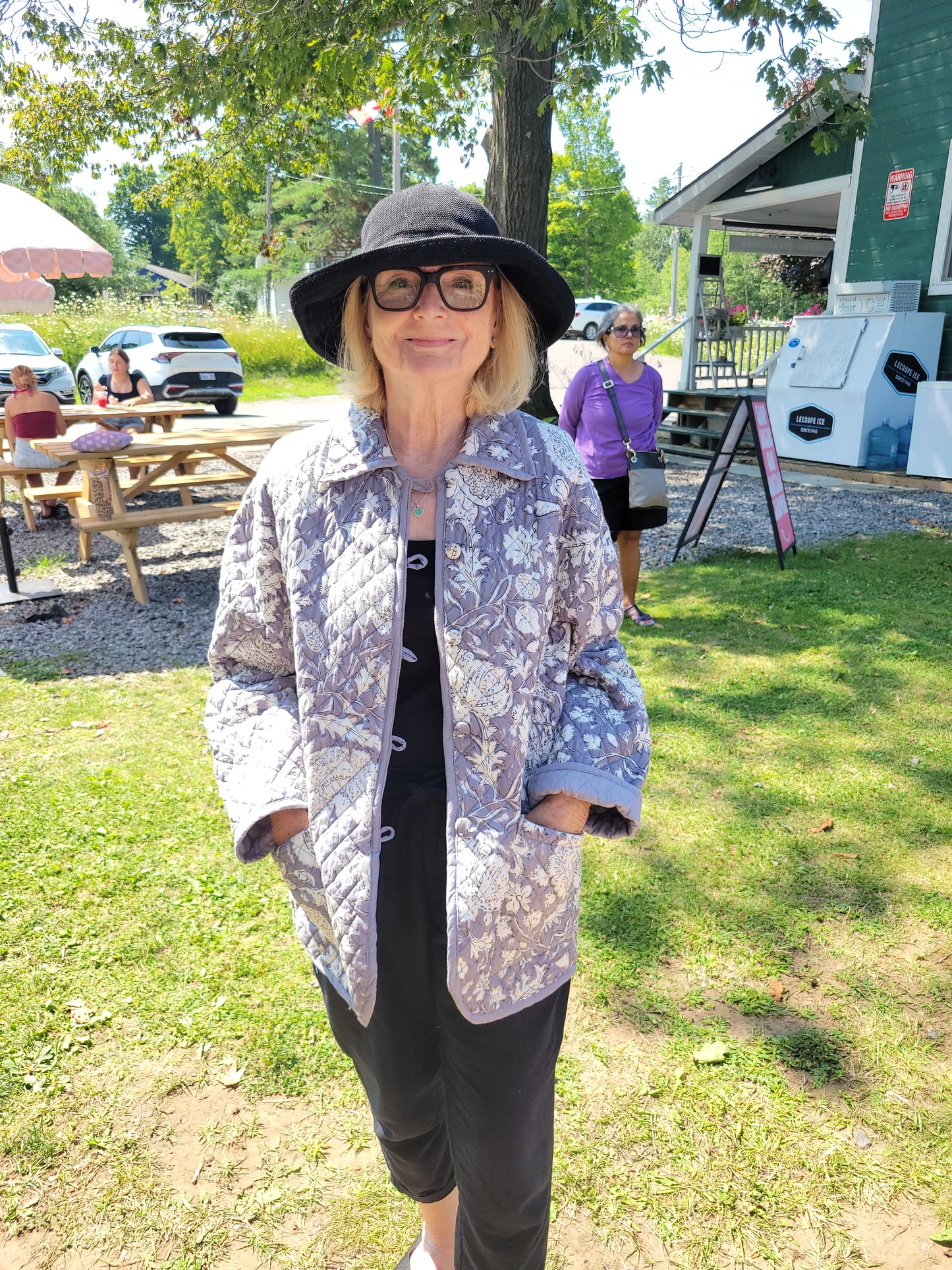 The Barn Jacket Smokey Blue Floral