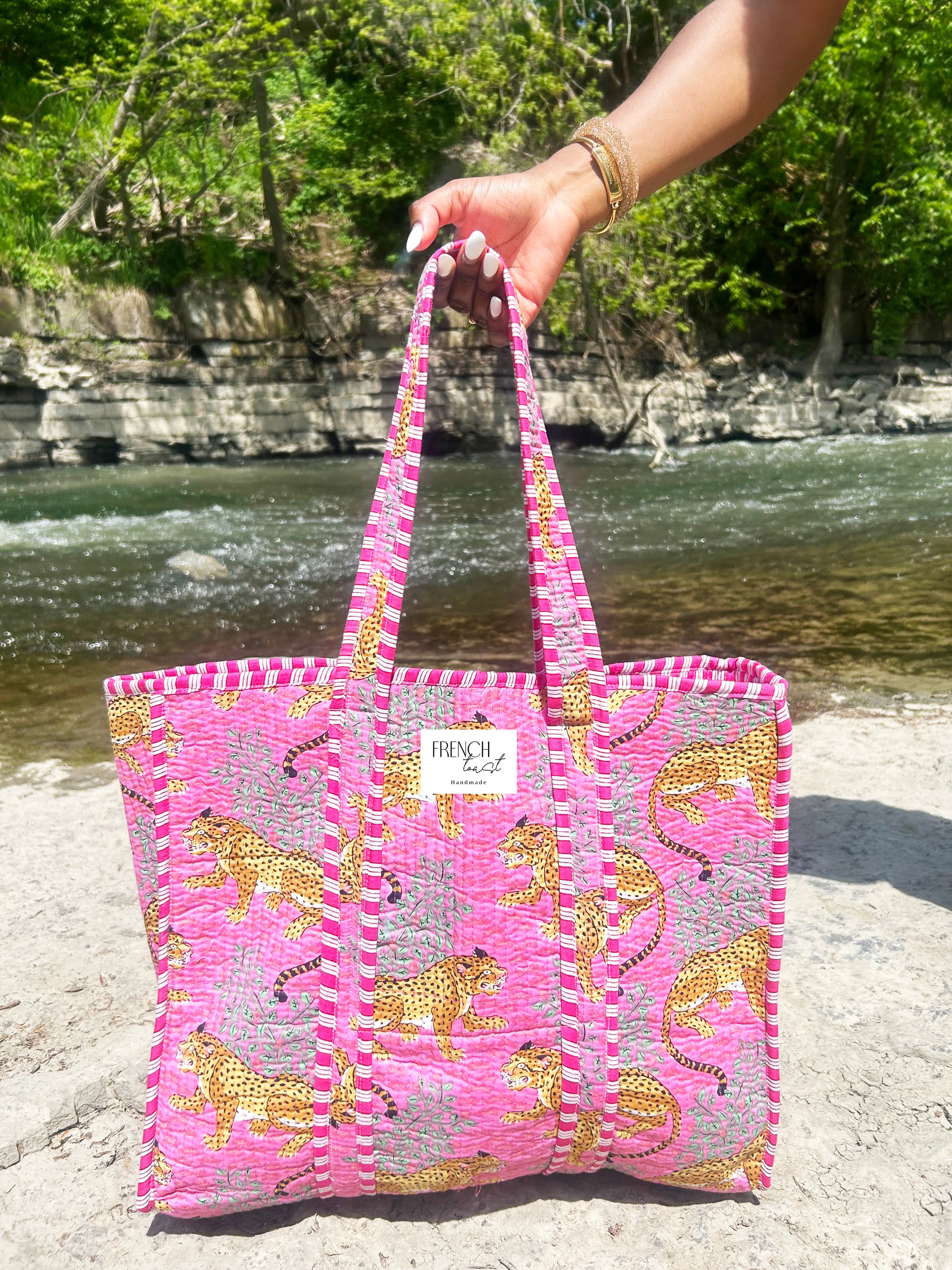 Minimalistic fashion display with light background.