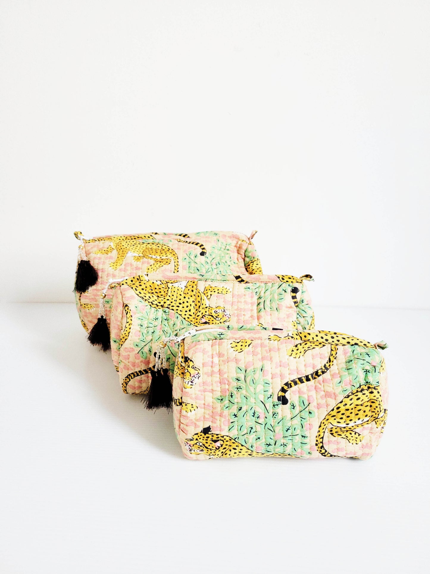 The Makeup Bag Pink Brown Leopard