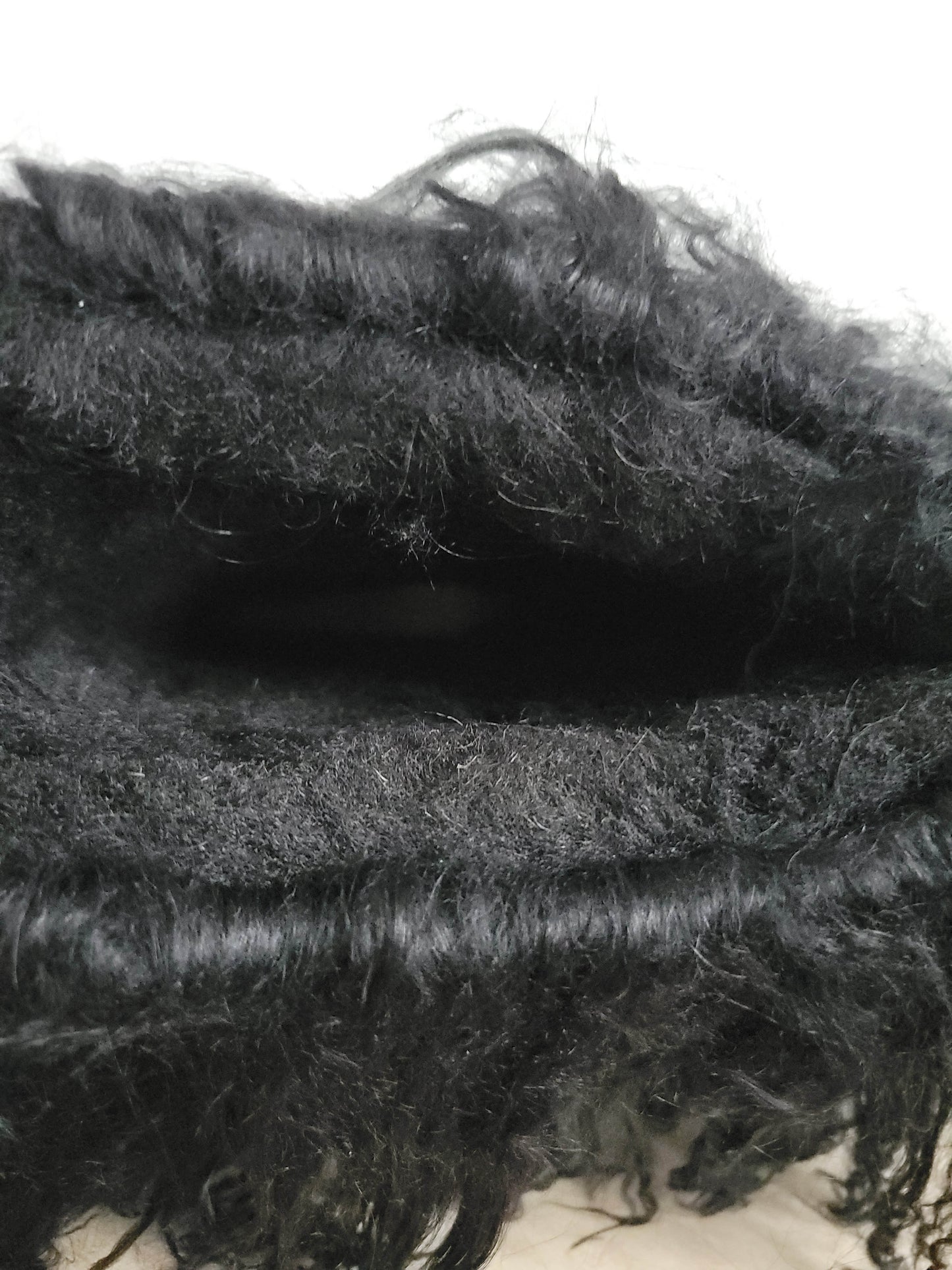 Black Shearling Fur Snow Boots
