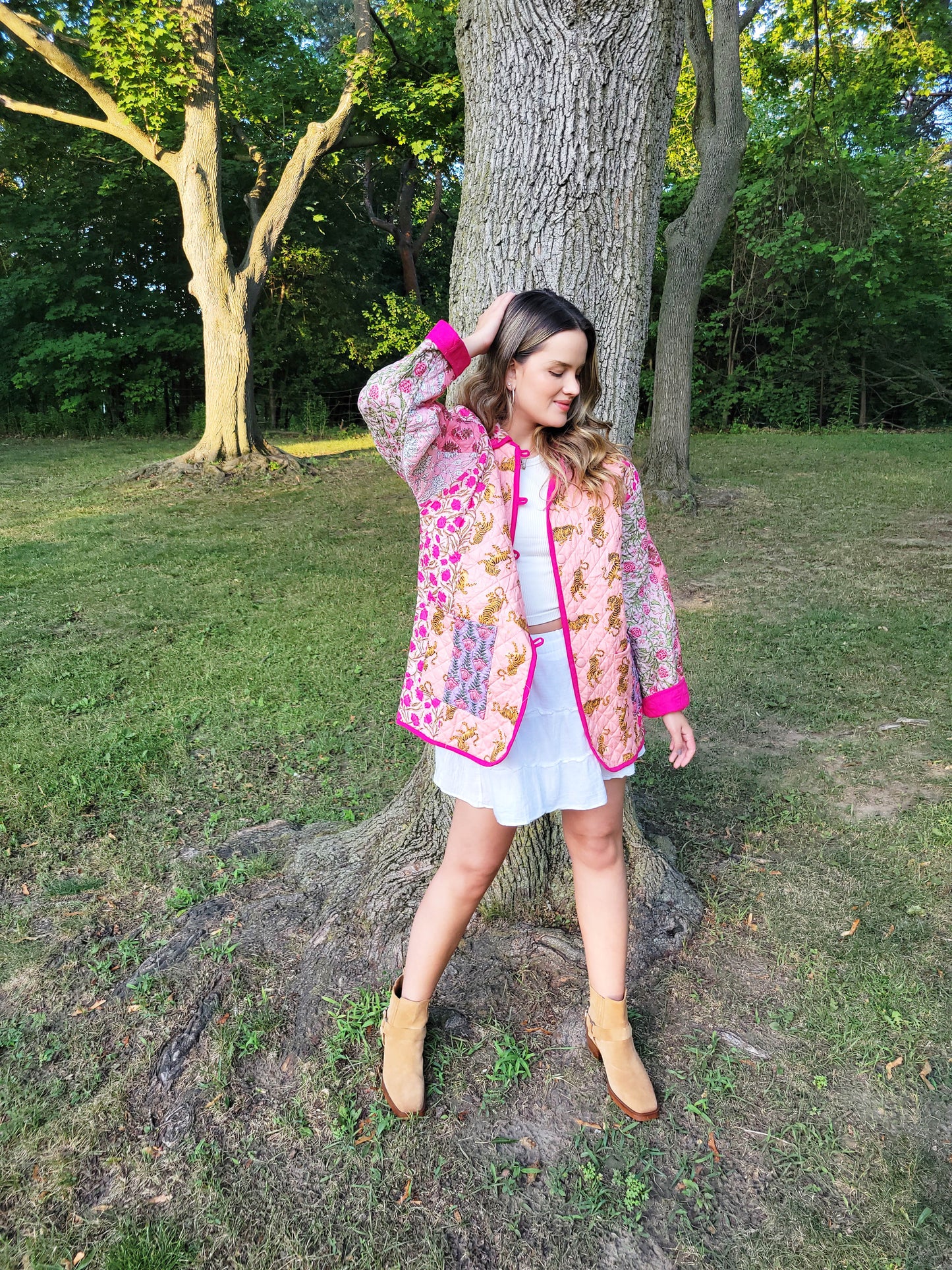 The Barn Jacket Pink Patchwork