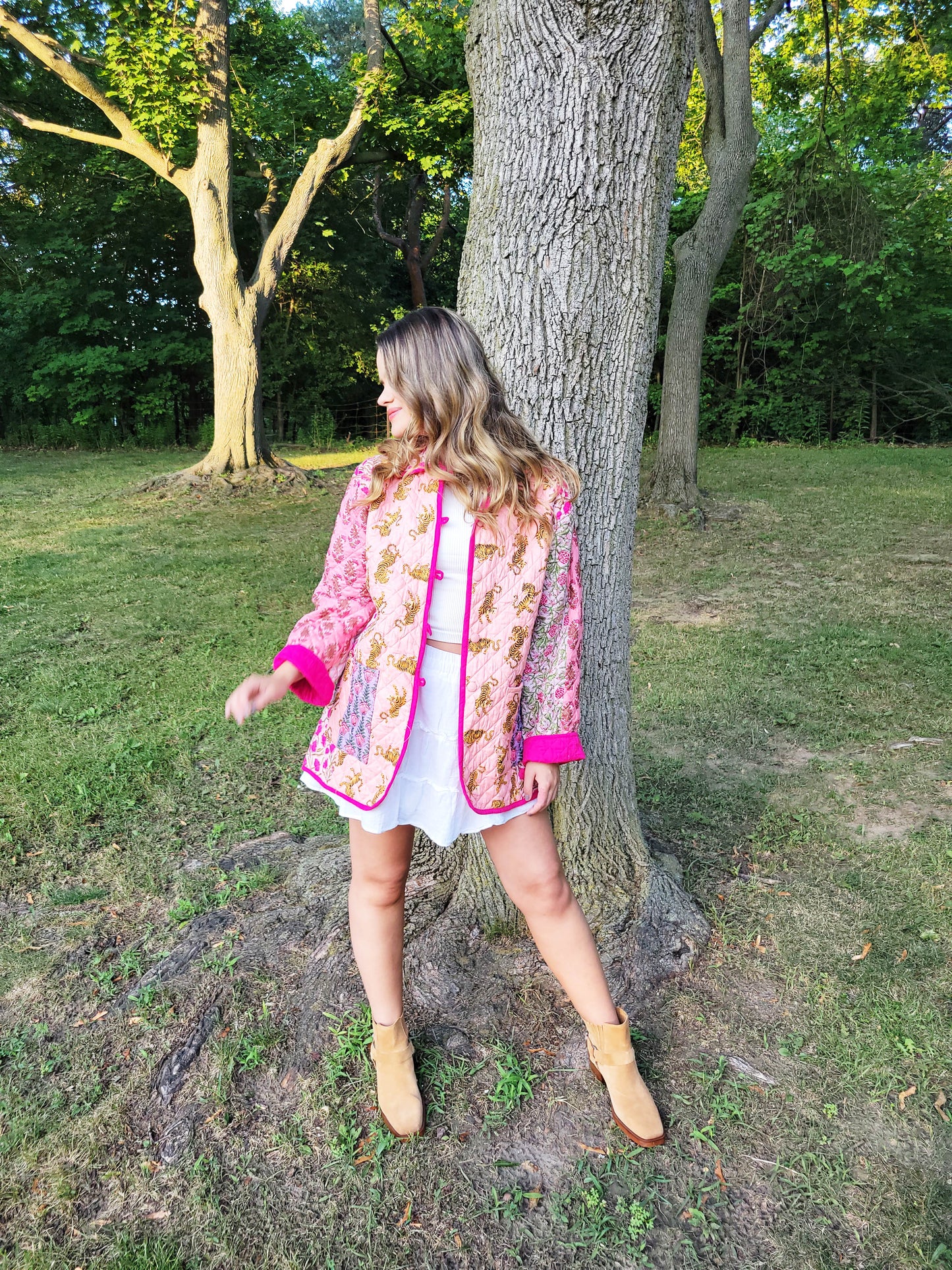 The Barn Jacket Pink Patchwork