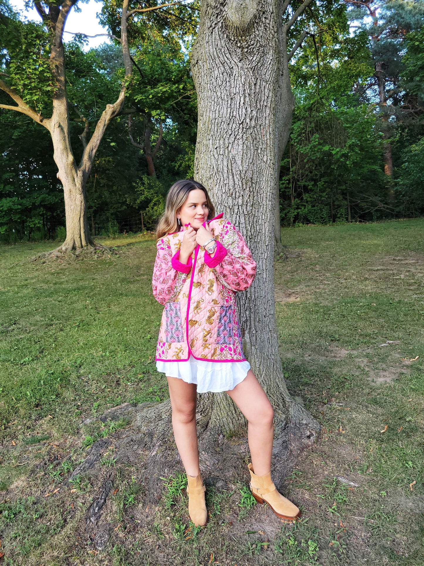 The Barn Jacket Pink Patchwork