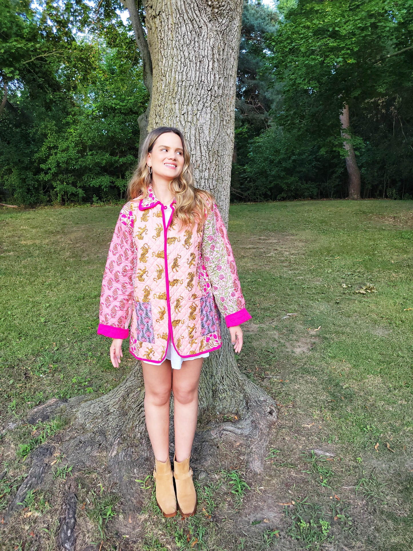 The Barn Jacket Pink Patchwork