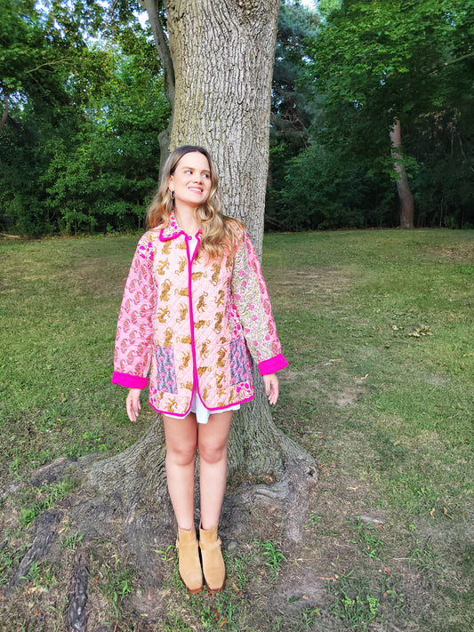 The Barn Jacket Pink Patchwork